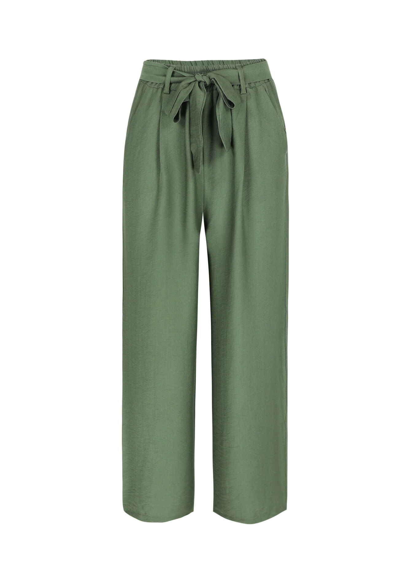 Losse broek, Losse broek - KHAKI MED - 06600839_4327