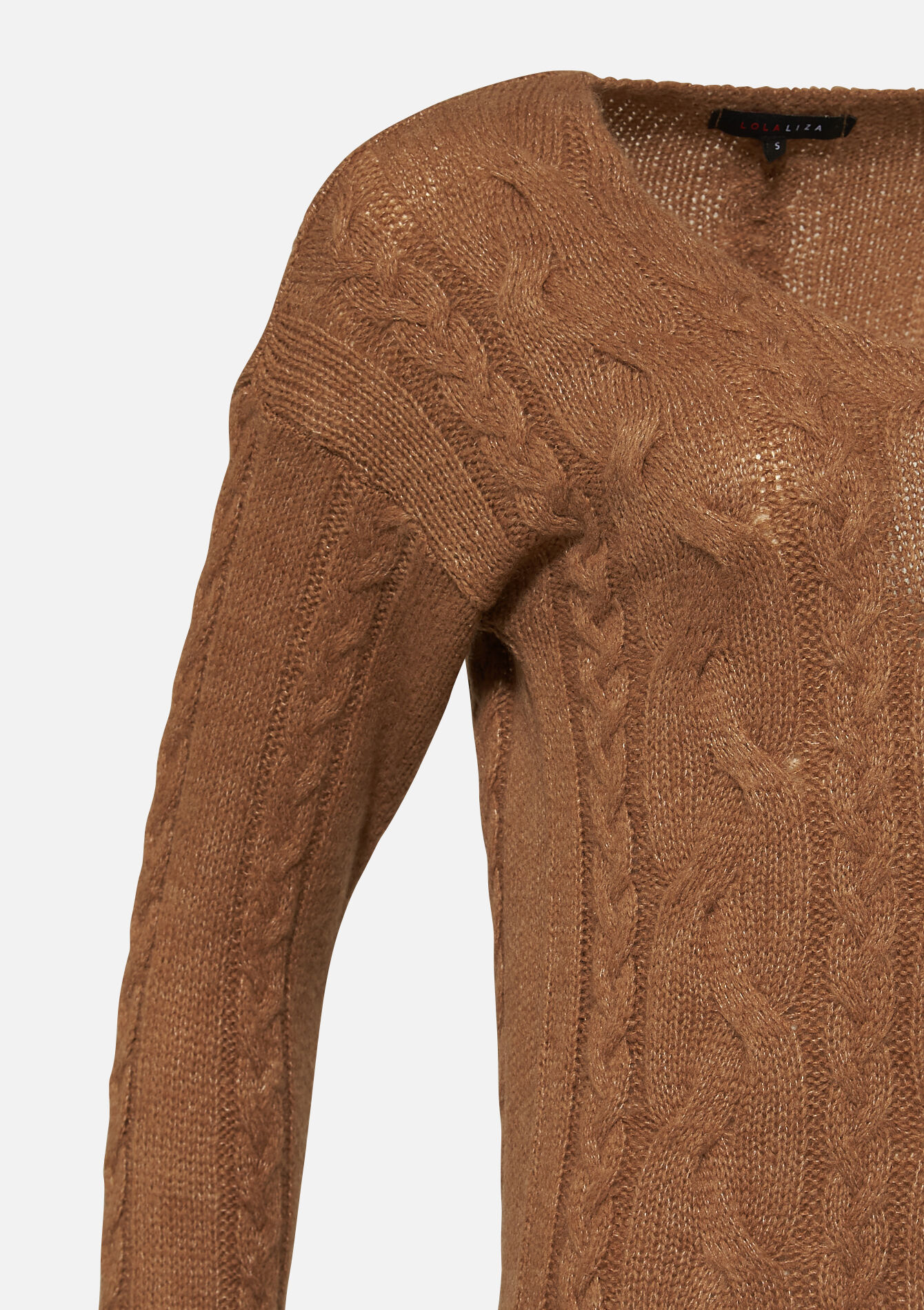 Robe pull maille torsadée Clearance