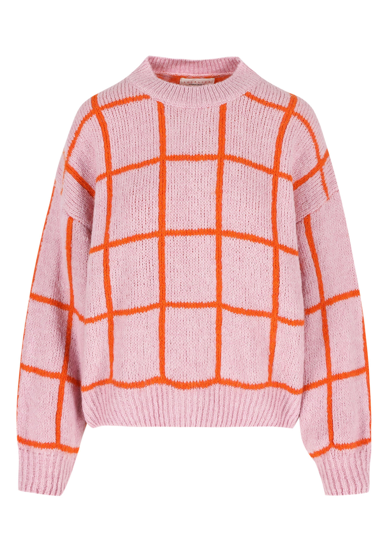 Trui met ruitjes, Trui met ruitjes - PINK BUBBLEGUM - 04006796_1477