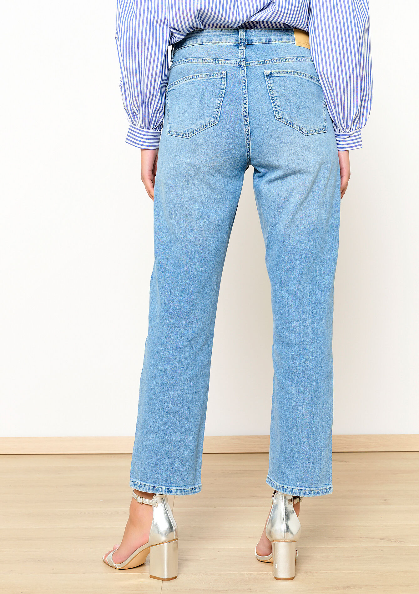 Rechte jeans, Rechte jeans - BLUE BLEACHED - 22000497_0502