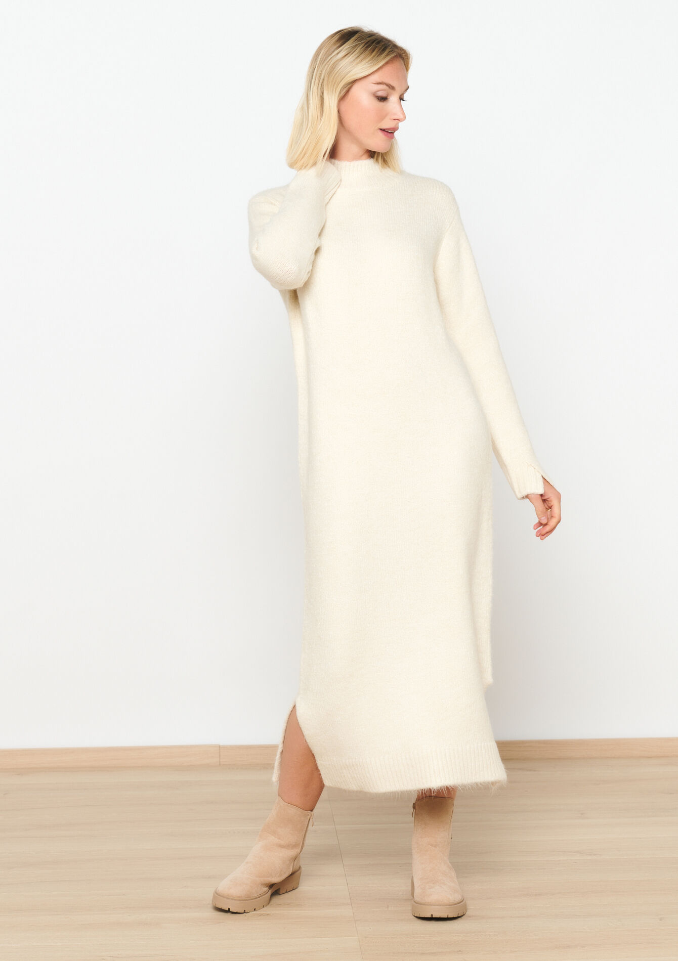 Robe en maille, Robe en maille - VANILLA WHITE - 15100230_1013