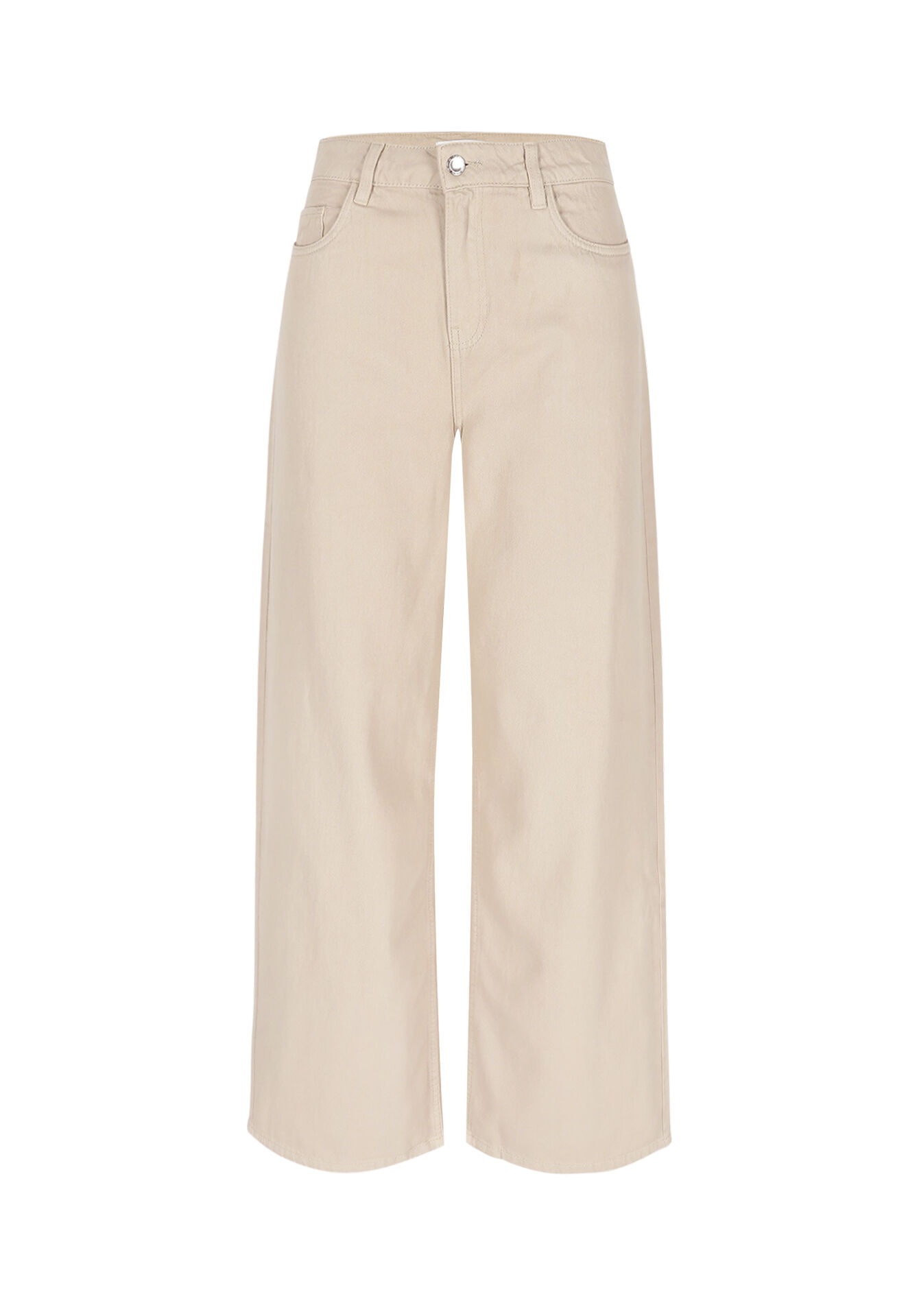 Hoge taille wide-leg broek, Hoge taille wide-leg broek - LT BEIGE - 06004661_2527