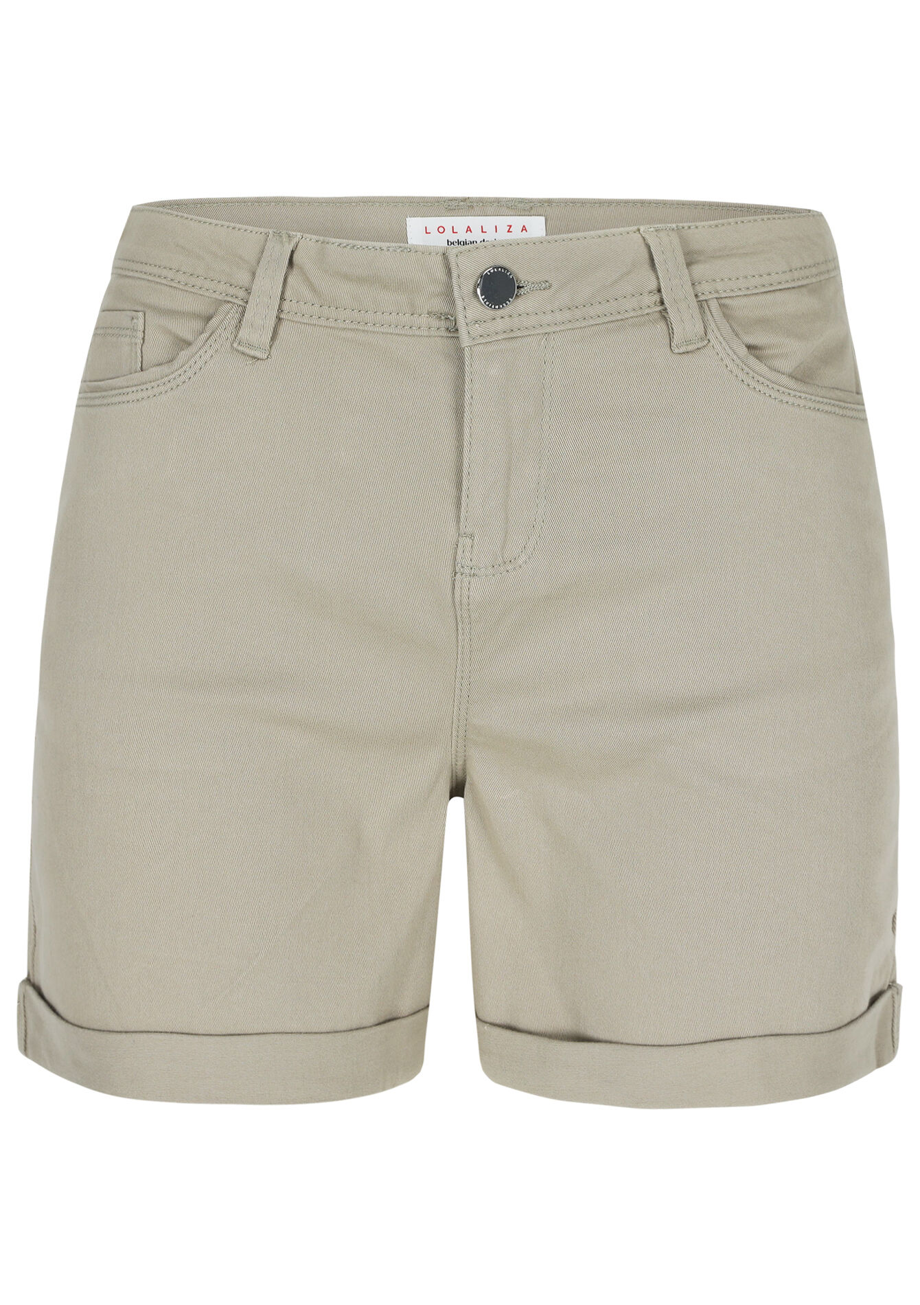Short met normale taille, Short met normale taille - TAUPE - 06100569_1021