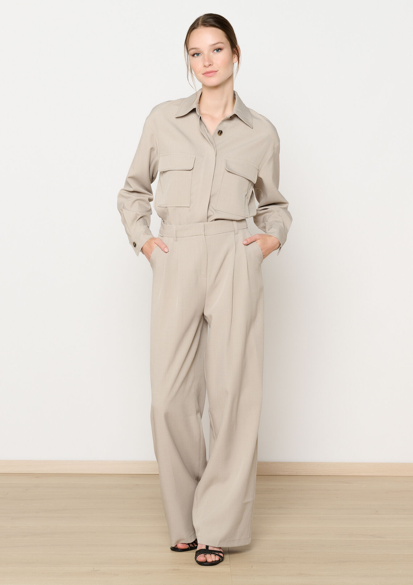 Suit trousers, Suit trousers - BEIGE SAND - 06100646_1940