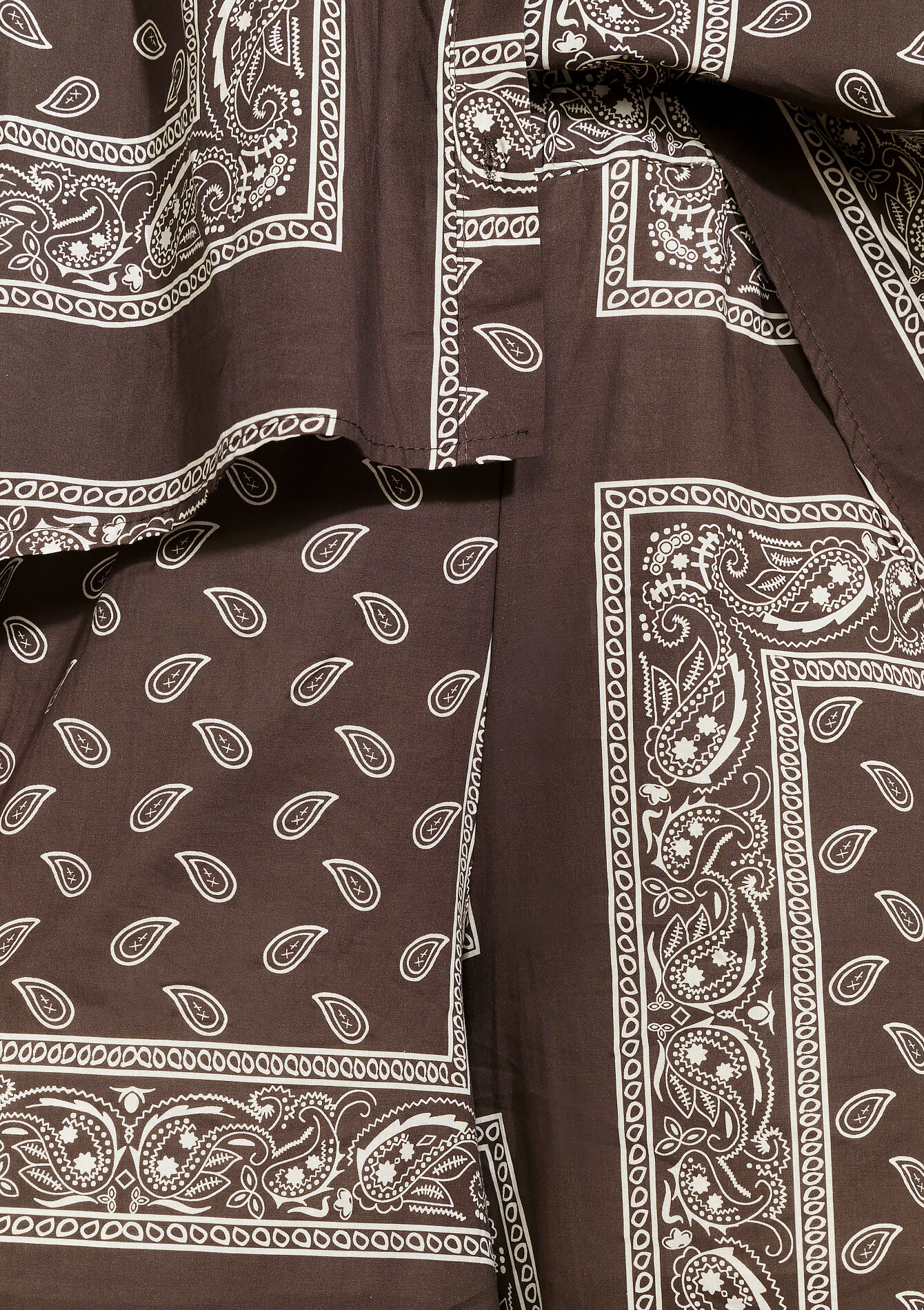 Pantalon bohème imprimé - BROWN DARK CHOCOLATE - 06601036_3720