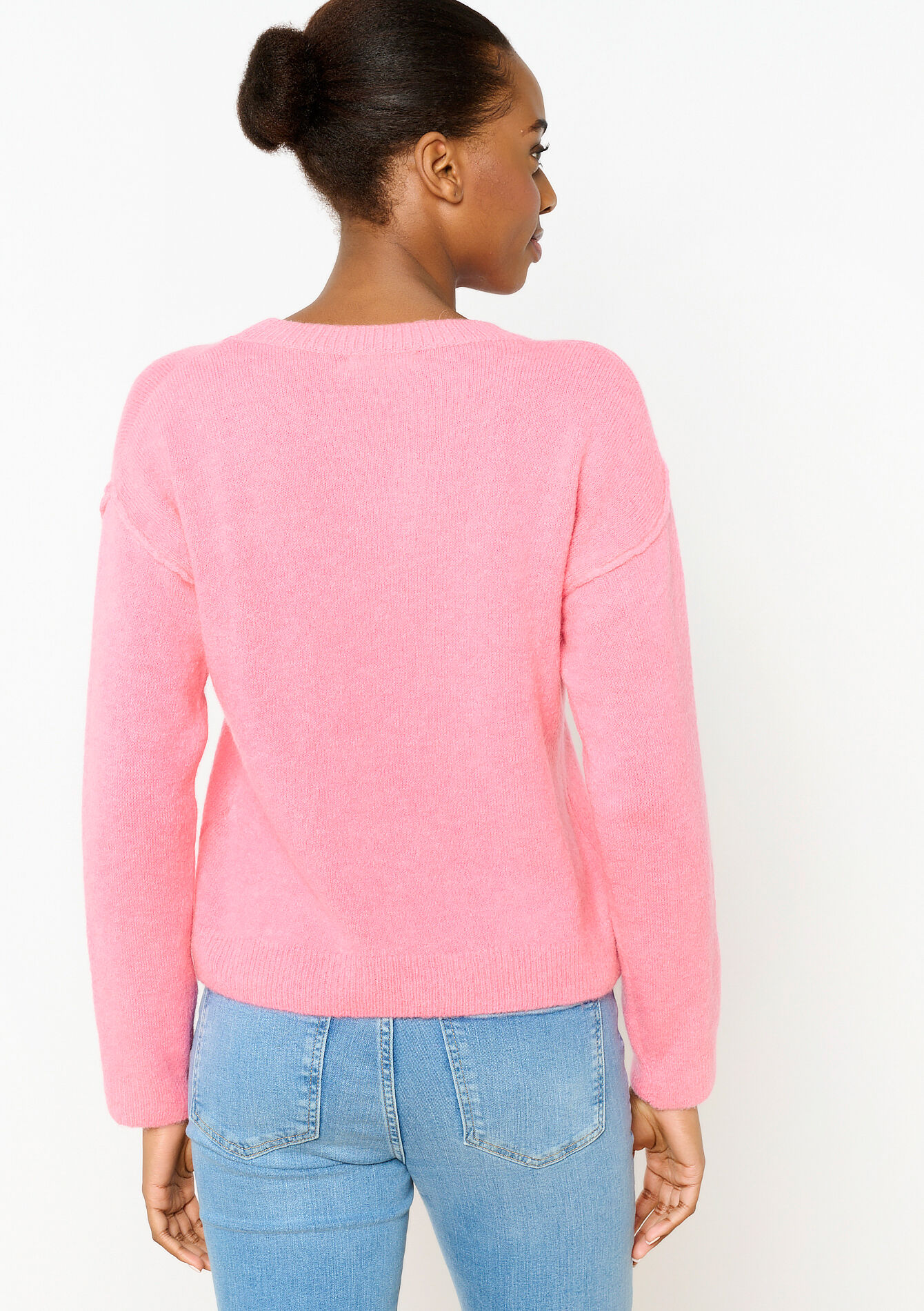 Trui met alpaca-wol, Trui met alpaca-wol - PINK BUBBLEGUM - 04006383_1477