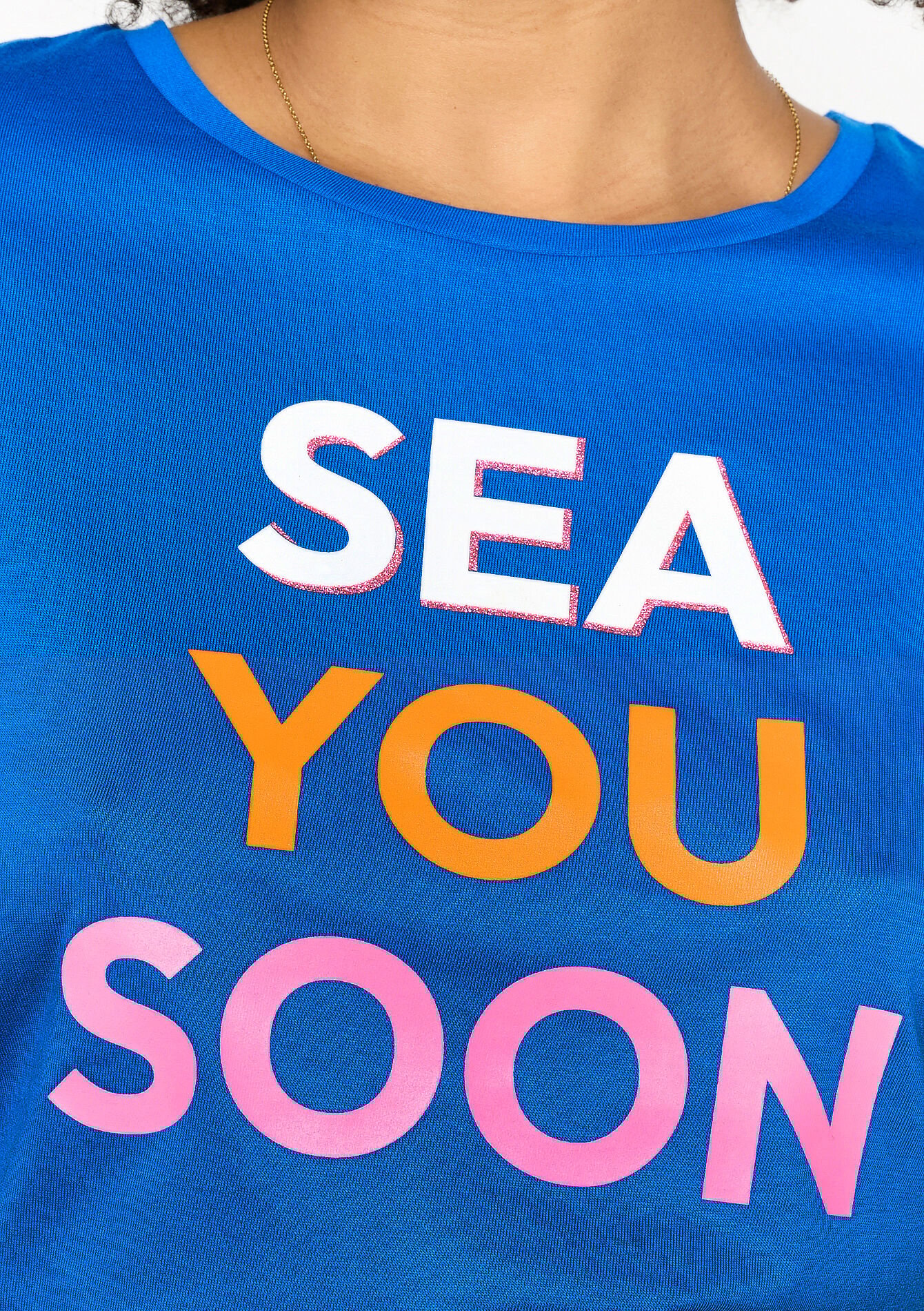 T-shirt met artwork, T-shirt met artwork - BLUE FAIENCE - 02301522_1584