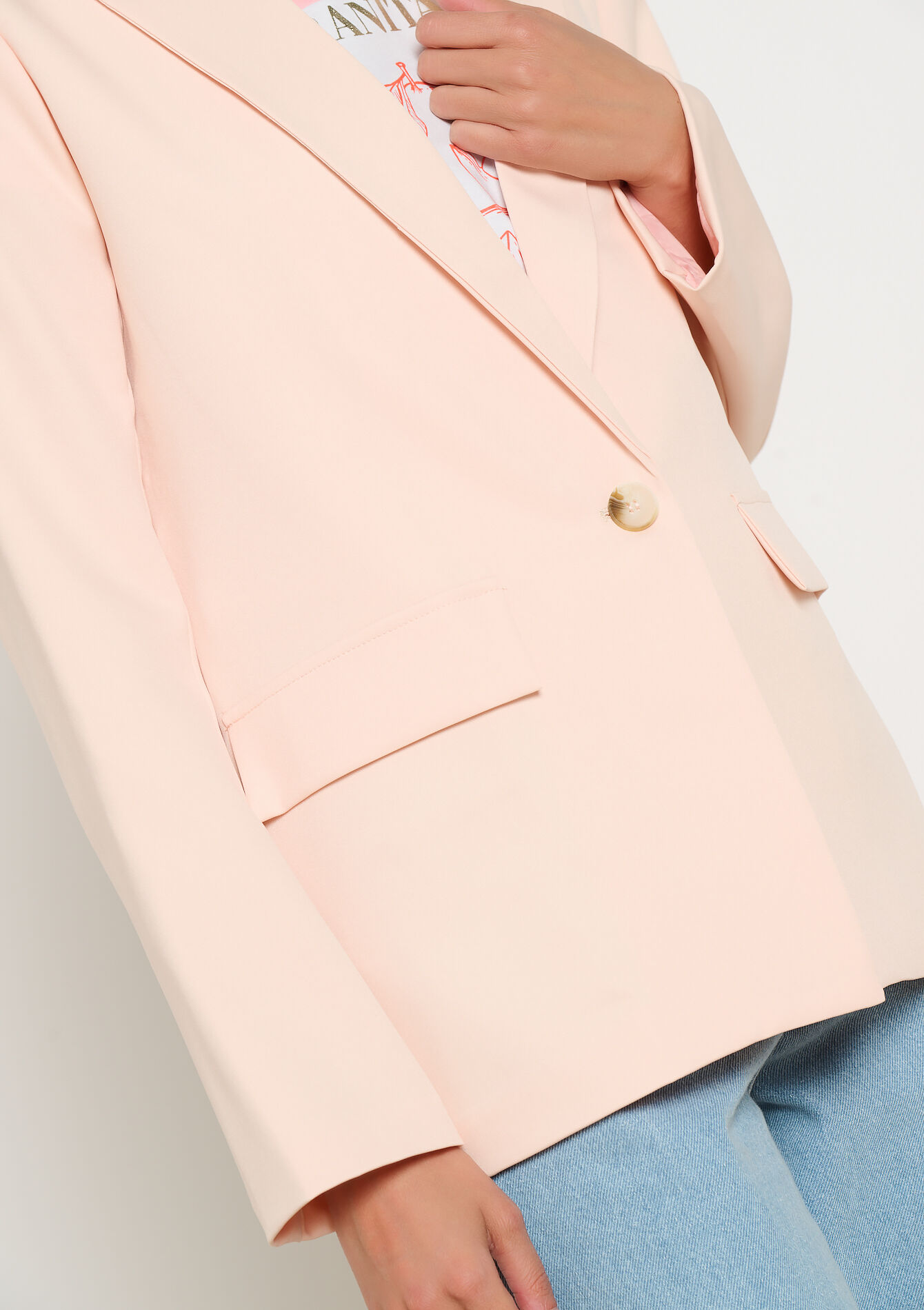 Getailleerde blazer, Getailleerde blazer - LIGHT PINK - 09101051_1303