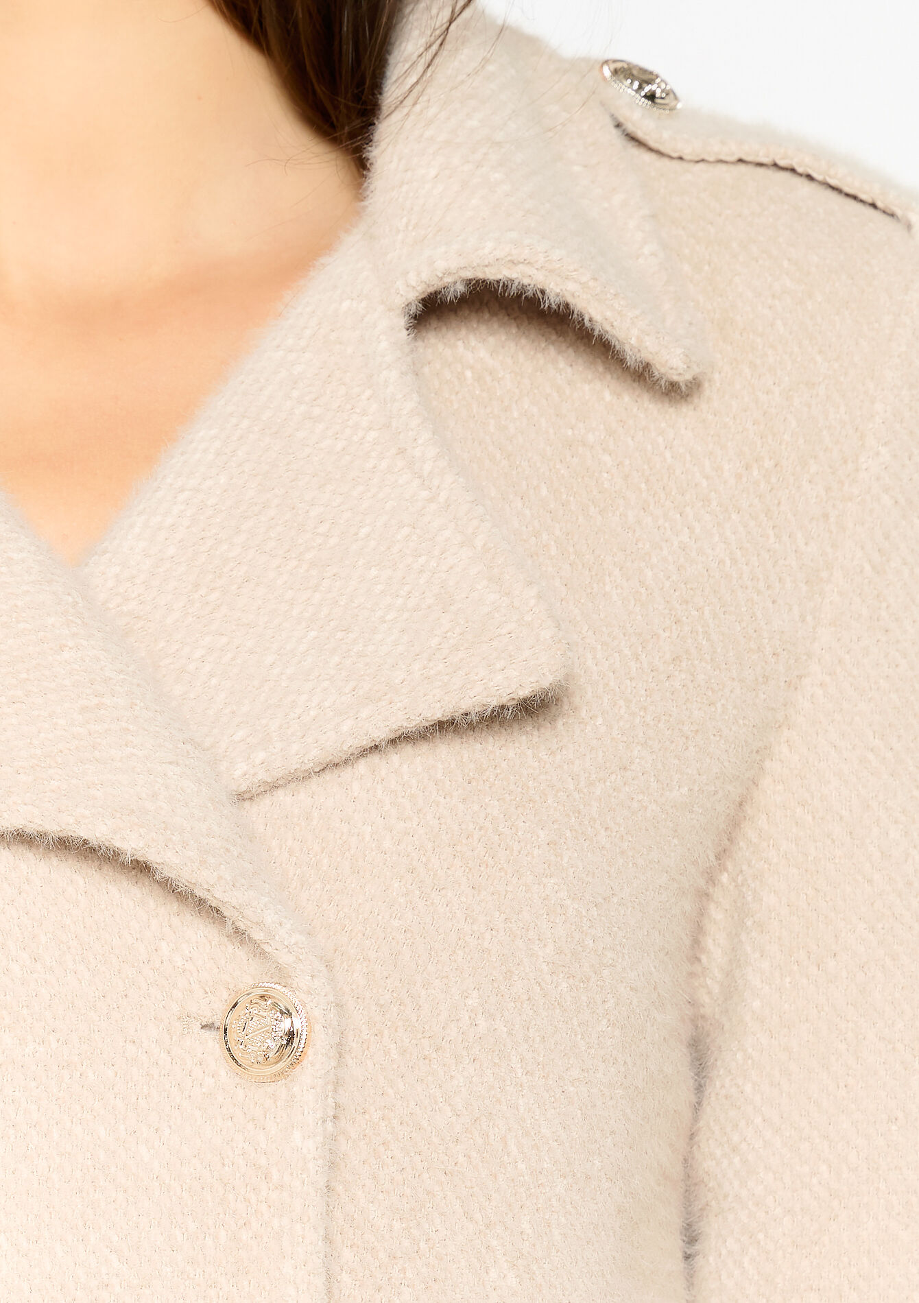 Short soft jacket, Short soft jacket - LT BEIGE - 09100971_2527