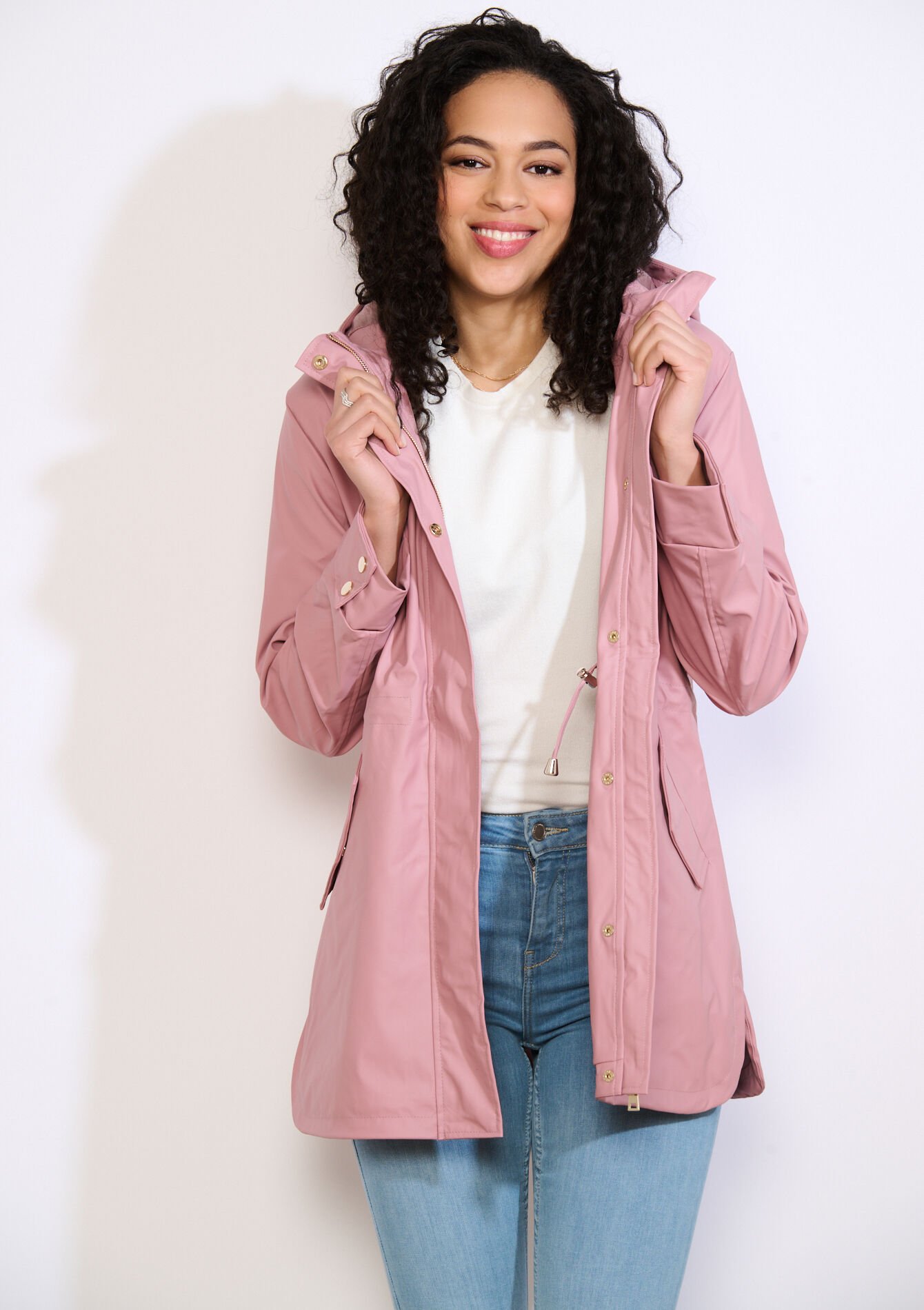 Parka légère à capuche, , back