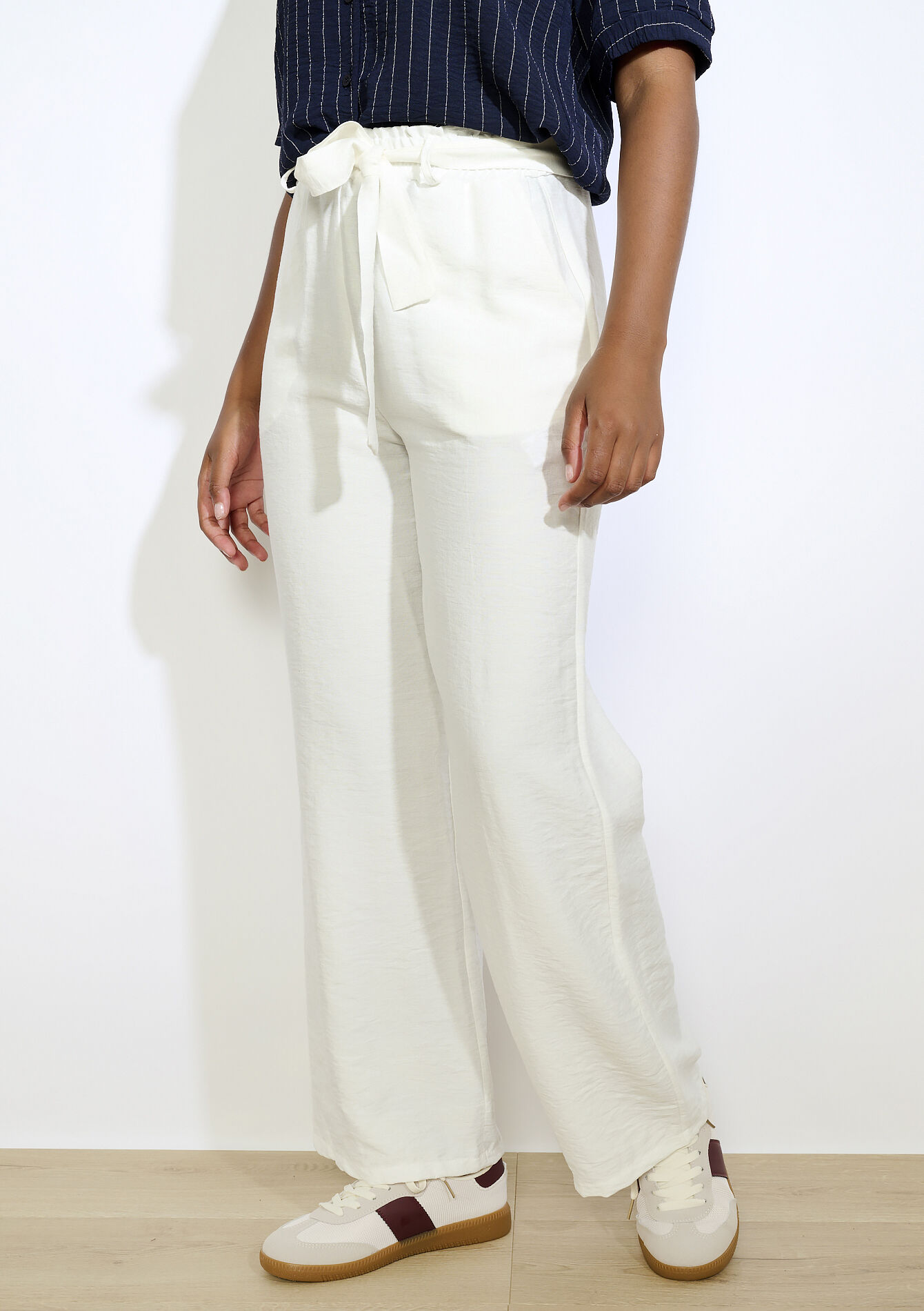 Wijde broek , Wijde broek - BROWN DARK CHOCOLATE - 06601027