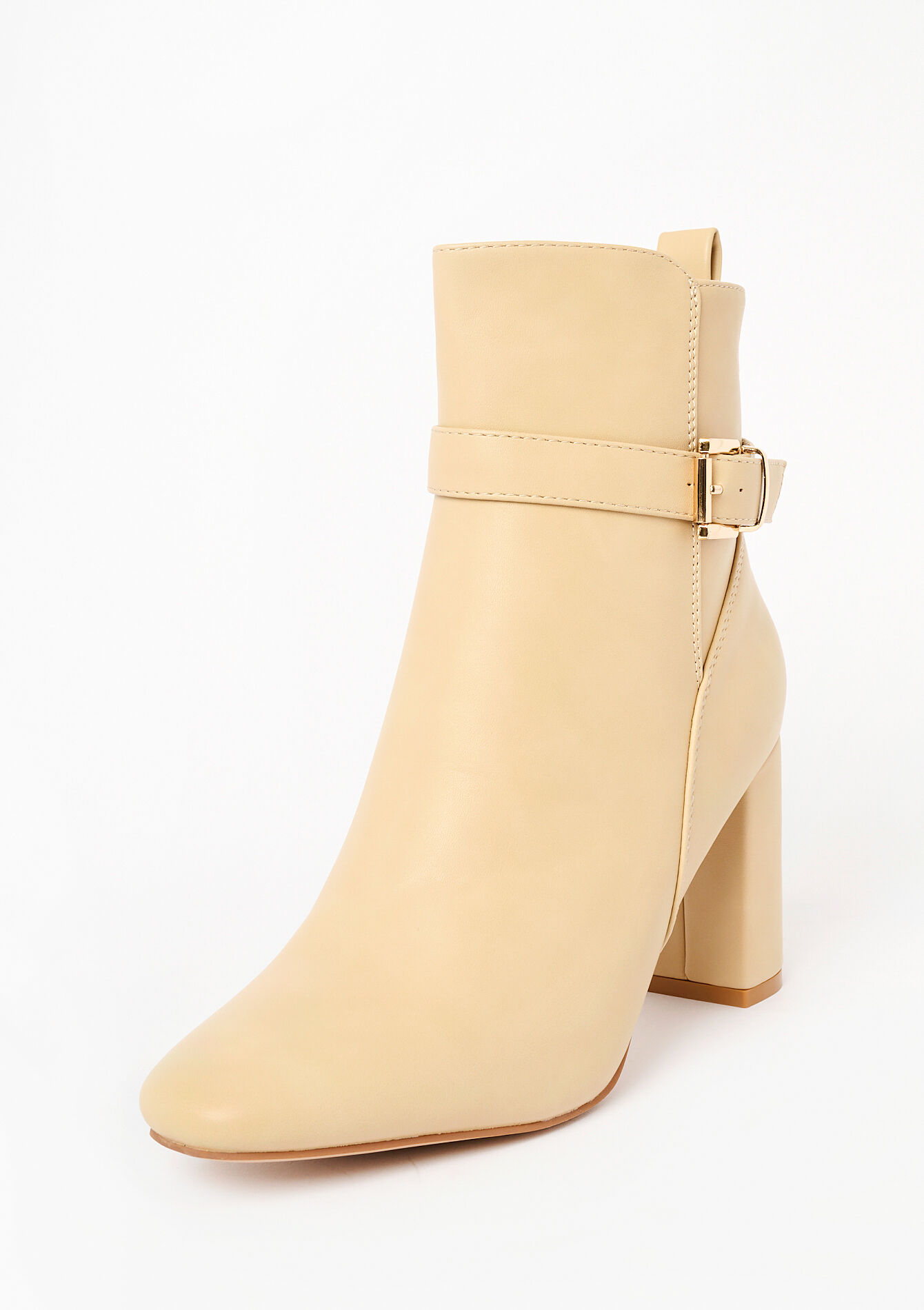 Ankle boots with buckle, Ankle boots with buckle - LT BEIGE - 13100264_2527