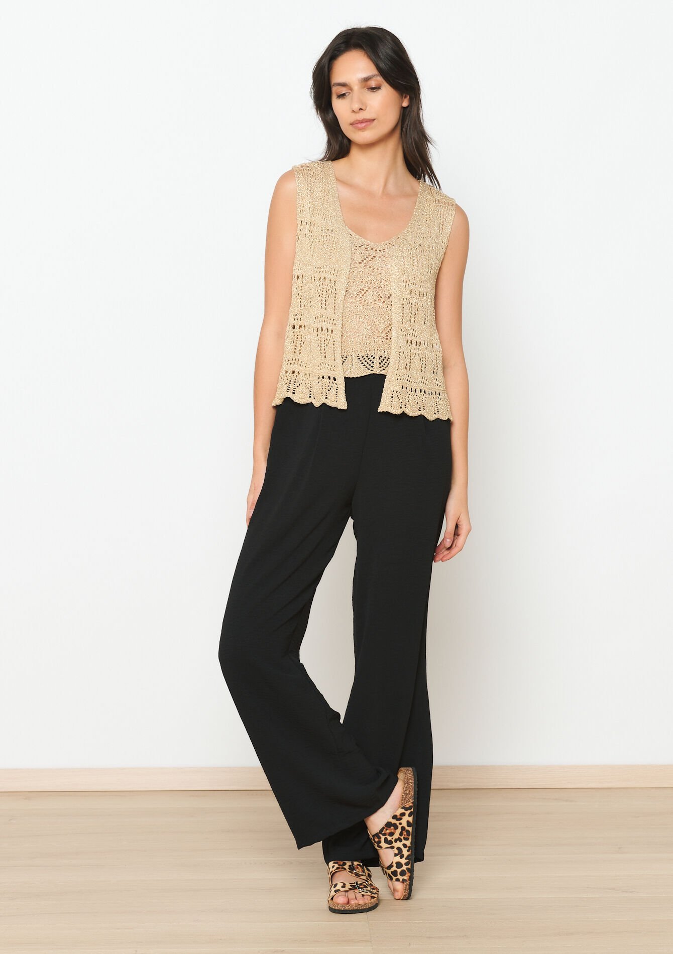 Crochet gilet, Crochet gilet - GOLD - 02200420_1058