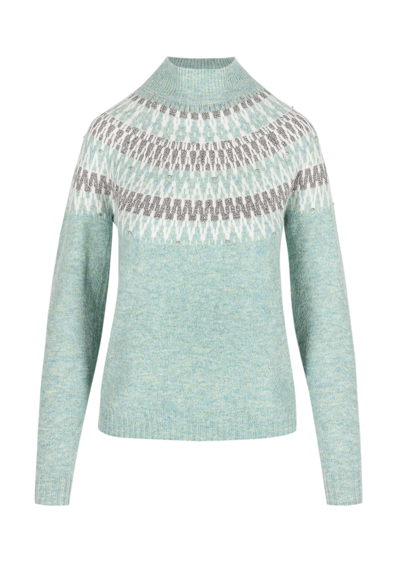 Trui met parelaccent - MINT GREEN - 04006958_1723