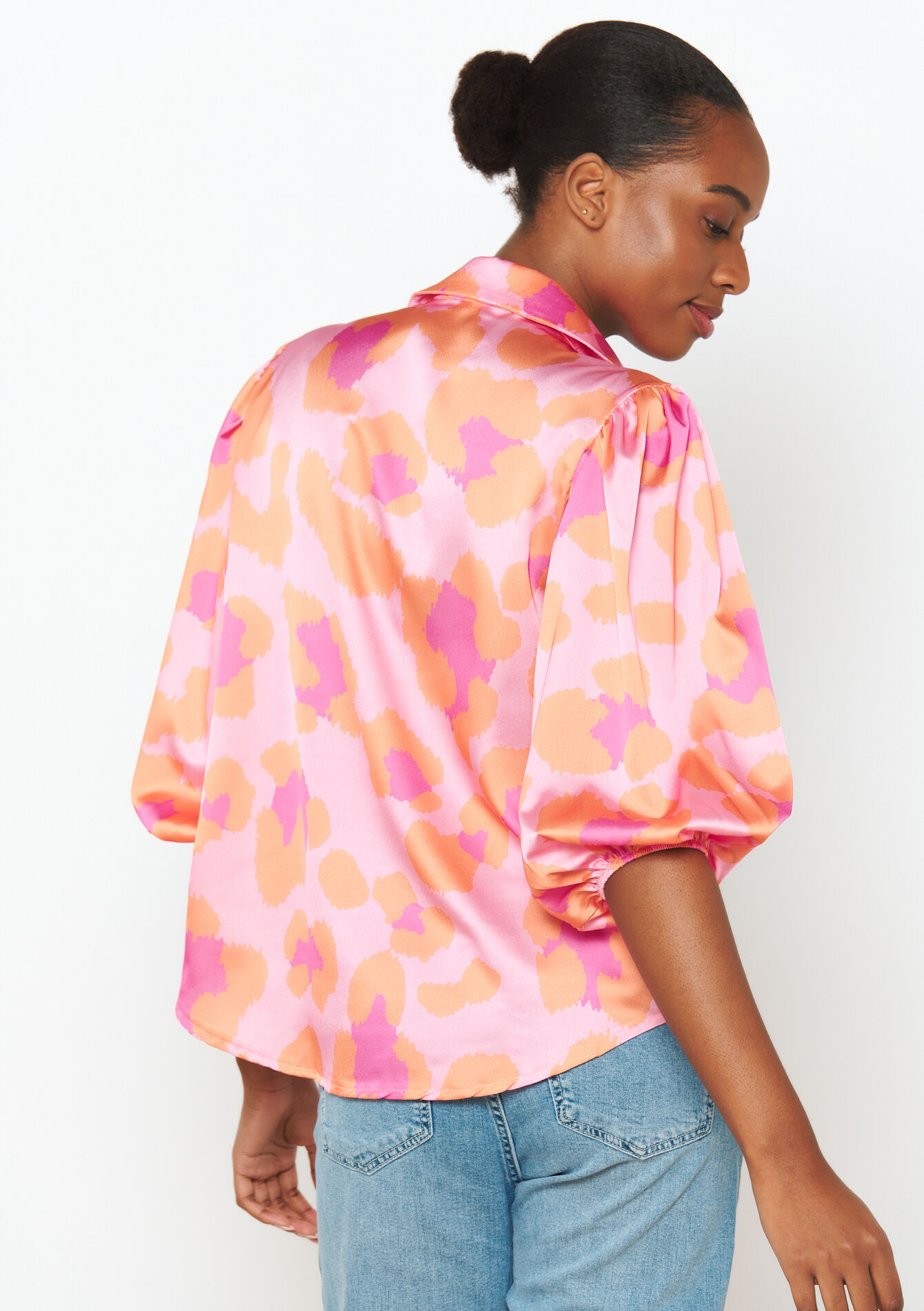 Satijnen hemd met print, Satijnen hemd met print - LIGHT PINK - 05702438_1303