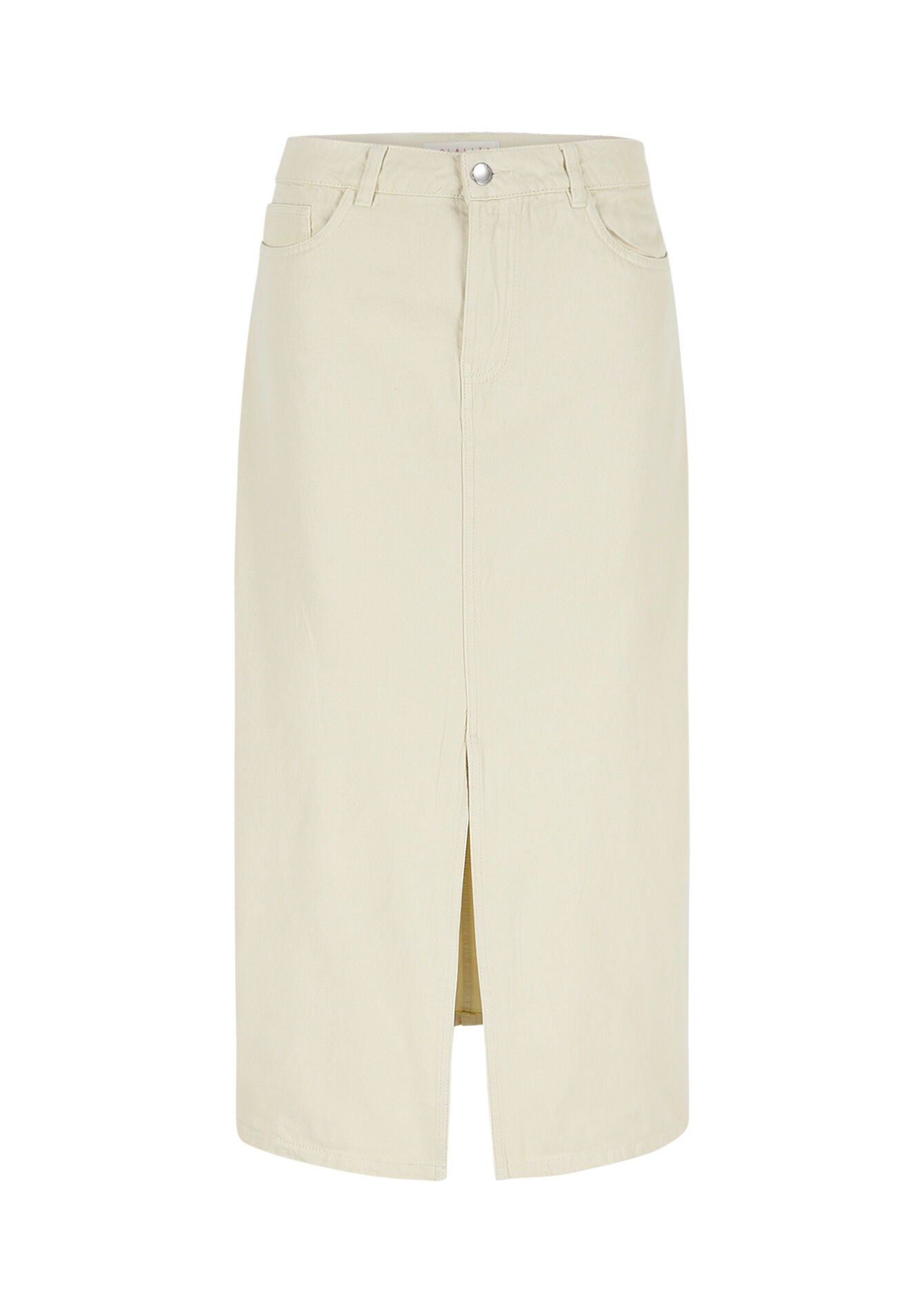 Maxirok met split, Maxirok met split - LT BEIGE - 07101295_2527