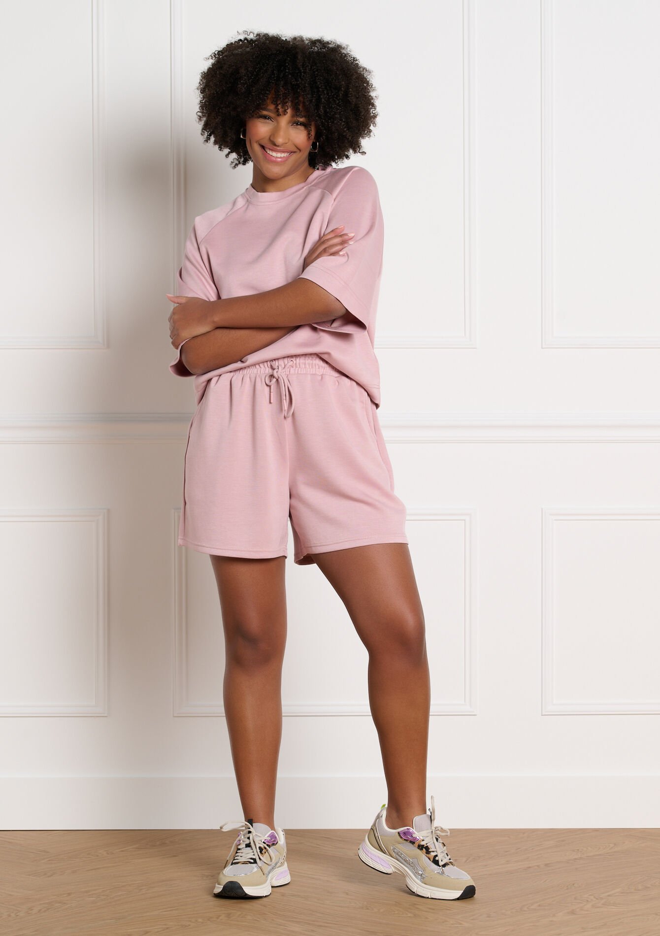 Short fluide taille élastiquée, , hi-res