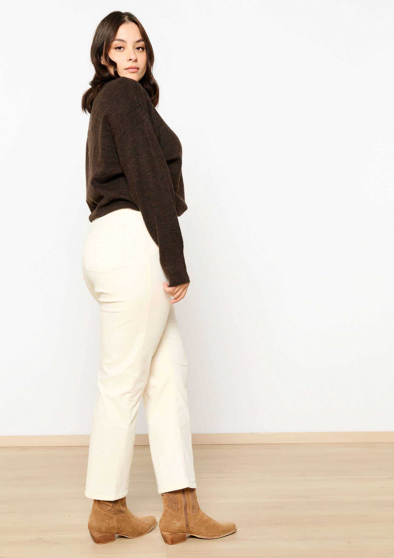 Corduroy trousers, Corduroy trousers - OFFWHITE - 06004509_1001