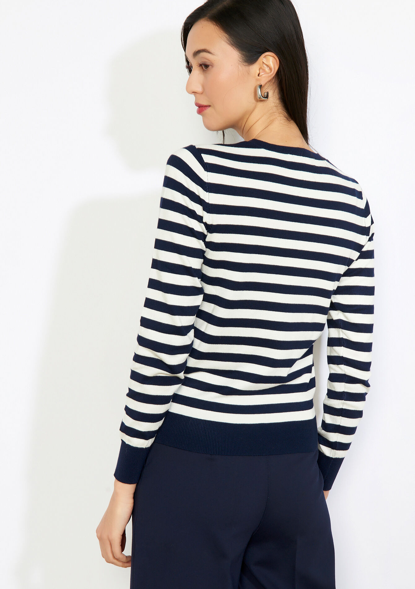 Moderne streeptrui - NAVY BASIC - 04007023