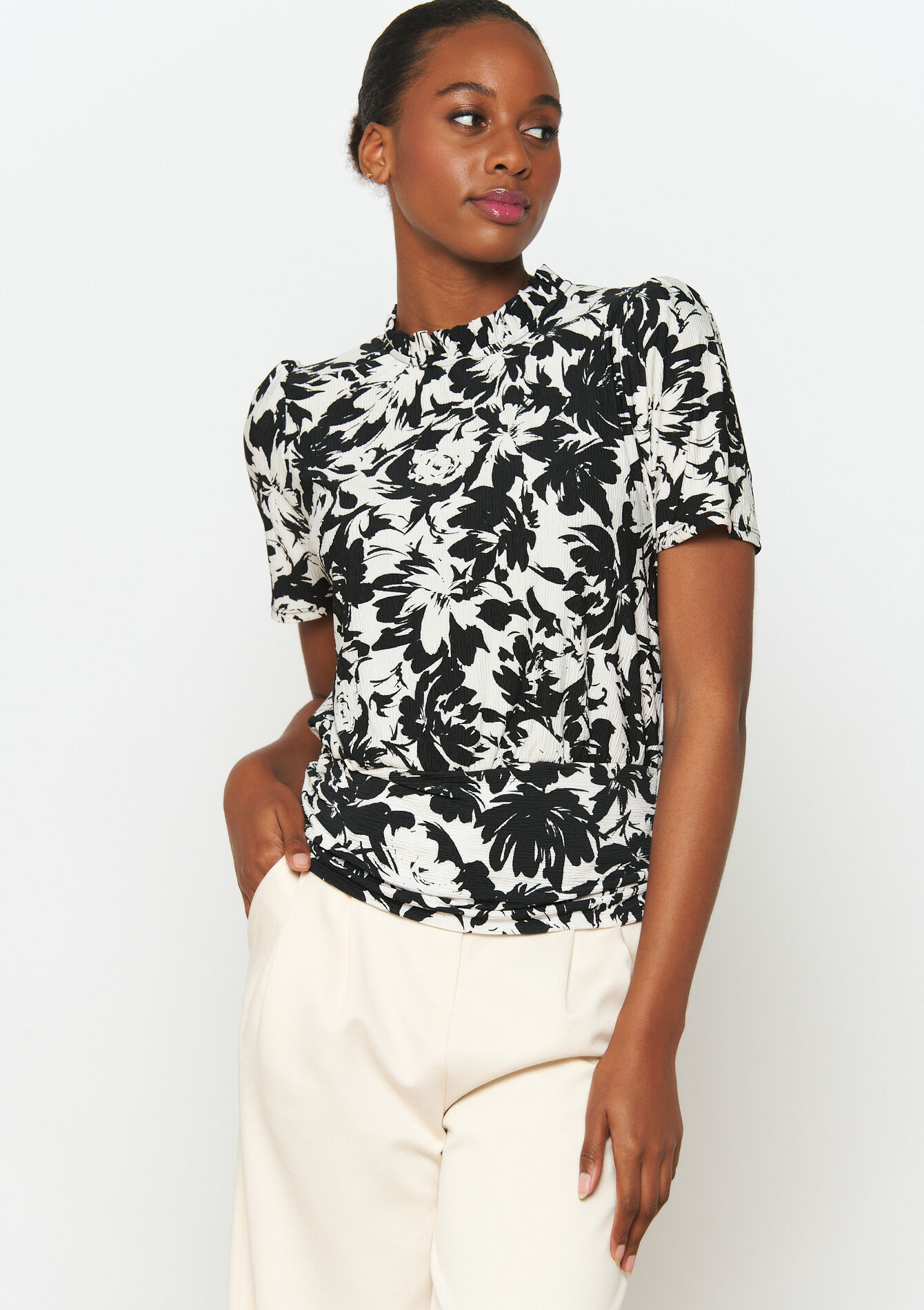 T-shirt with print - OFFWHITE - 02301566_1001