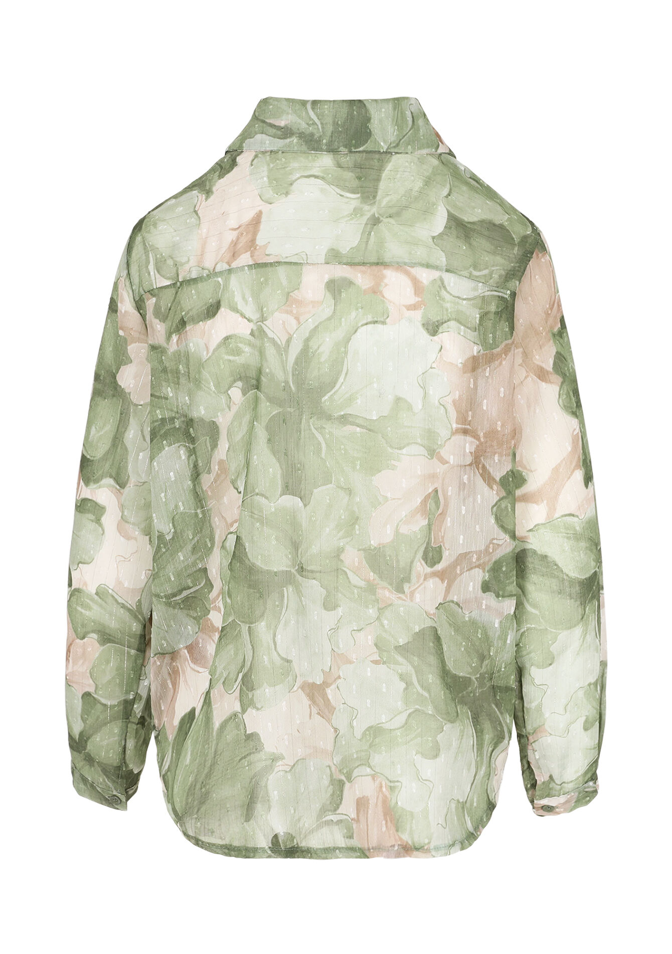 Flowing floral blouse, Flowing floral blouse - KHAKI MINT - 05702933_2542