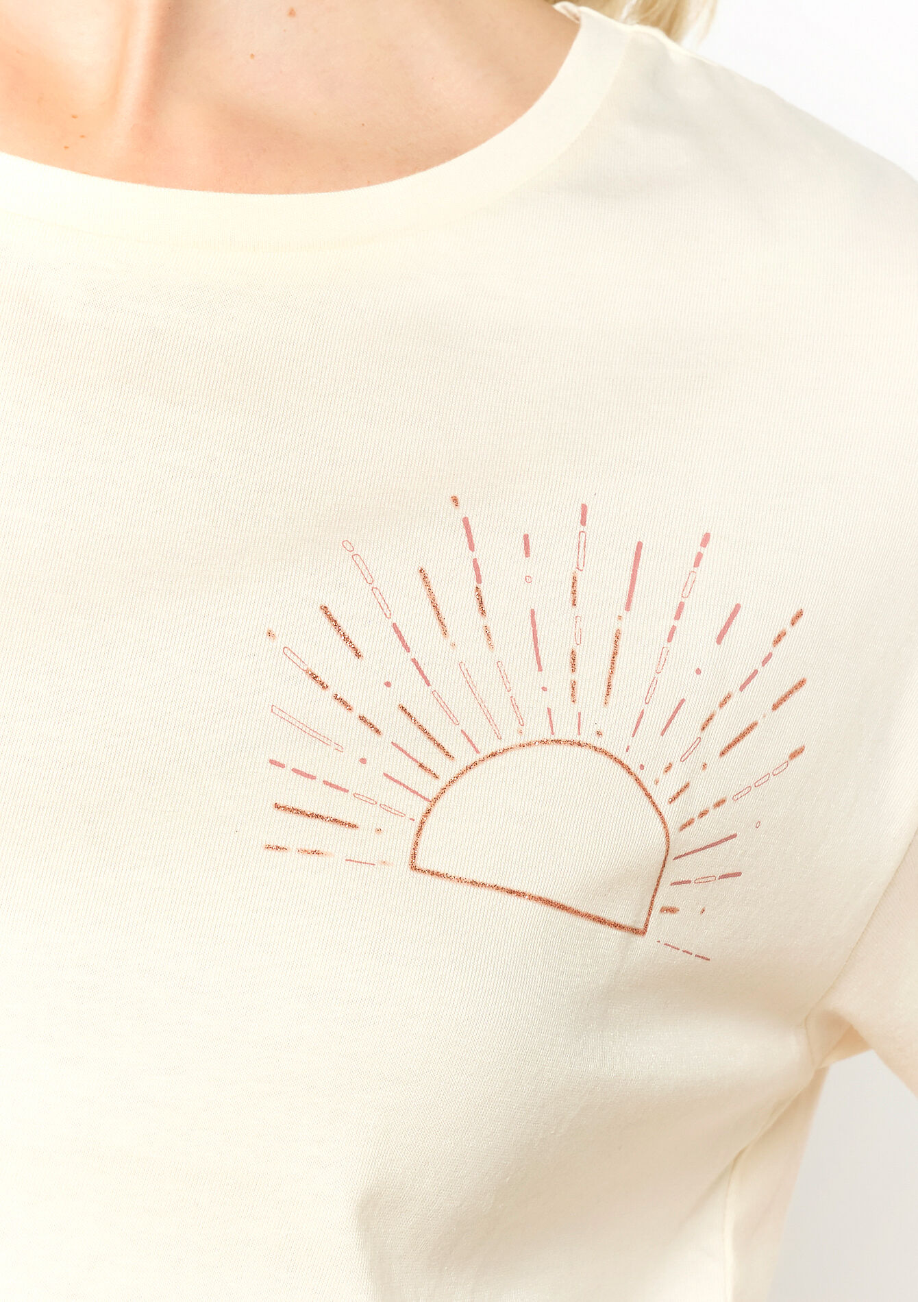 T-shirt with artwork, T-shirt with artwork - ECRU PEACH - 02301527_2564