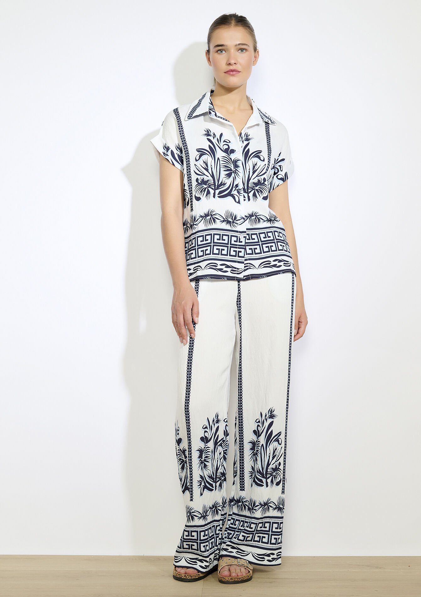 Chemise imprimée fluide, Chemise imprimée fluide - ELECTRIC BLUE - 05702853_1619