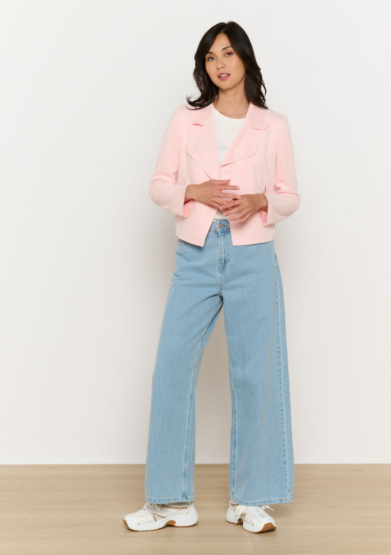 Veste courte en suédine, Veste courte en suédine - NUDE LOTUS - 09001477_4118