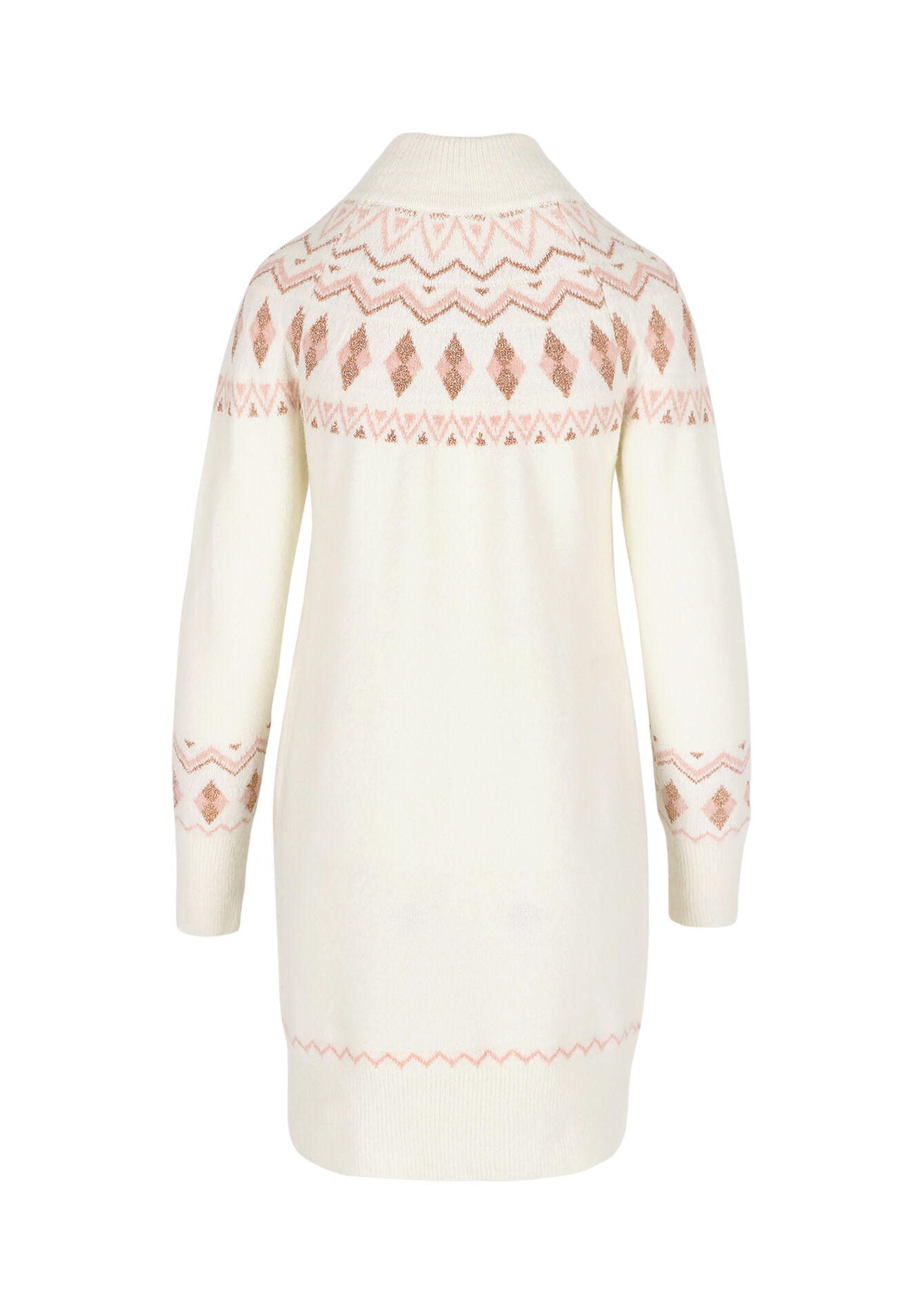 Robe pull jacquard, Robe pull jacquard - BEIGE CHINE - 08104105_4025