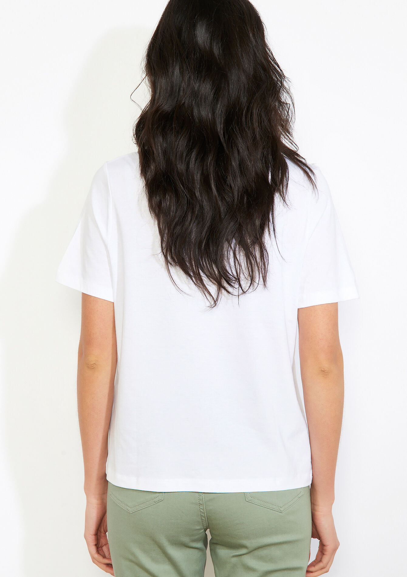 T-shirt message irisé - OFFWHITE - 02301941