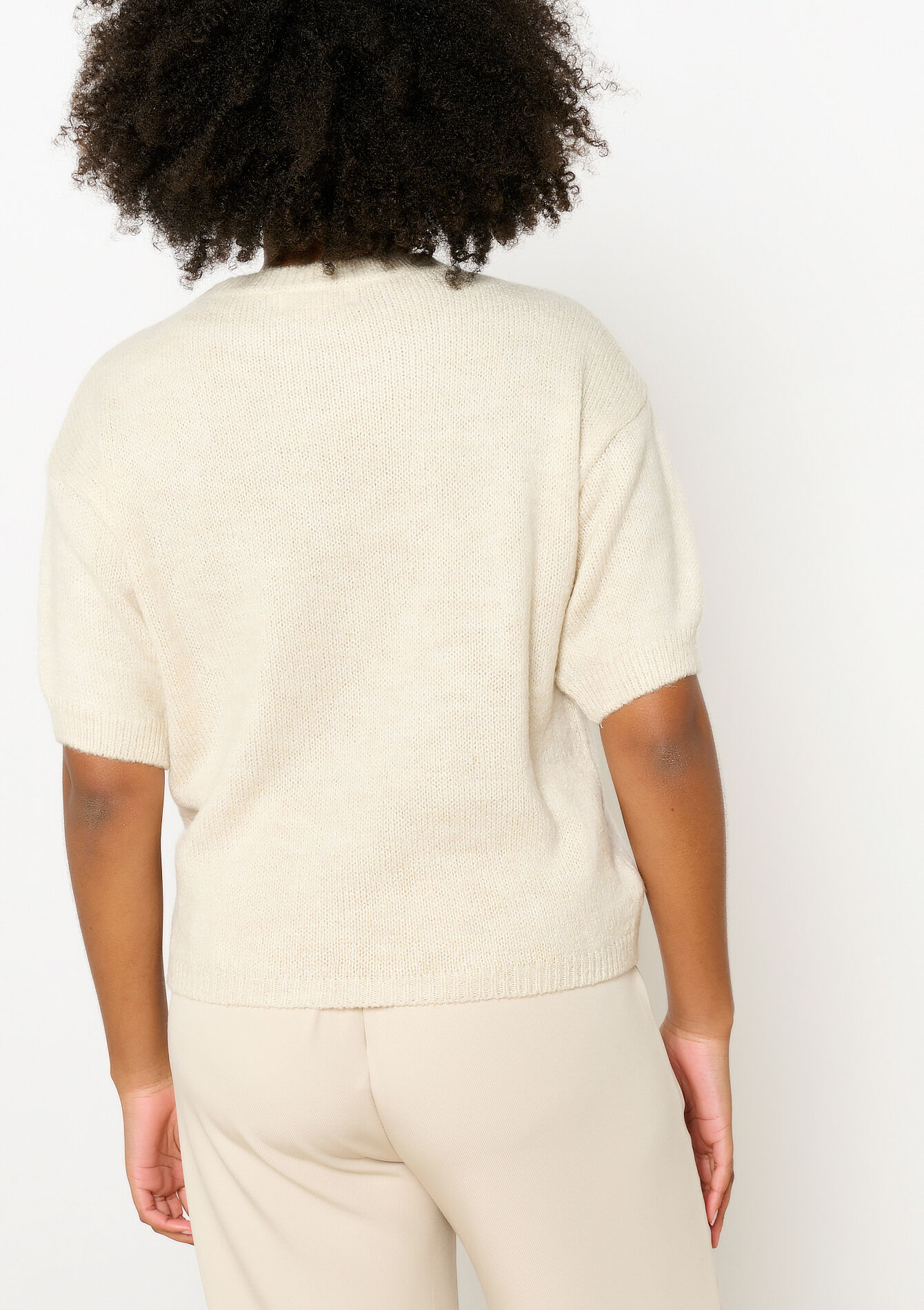 Pull avec grande fleur, Pull avec grande fleur - VANILLA WHITE - 04006878_1013