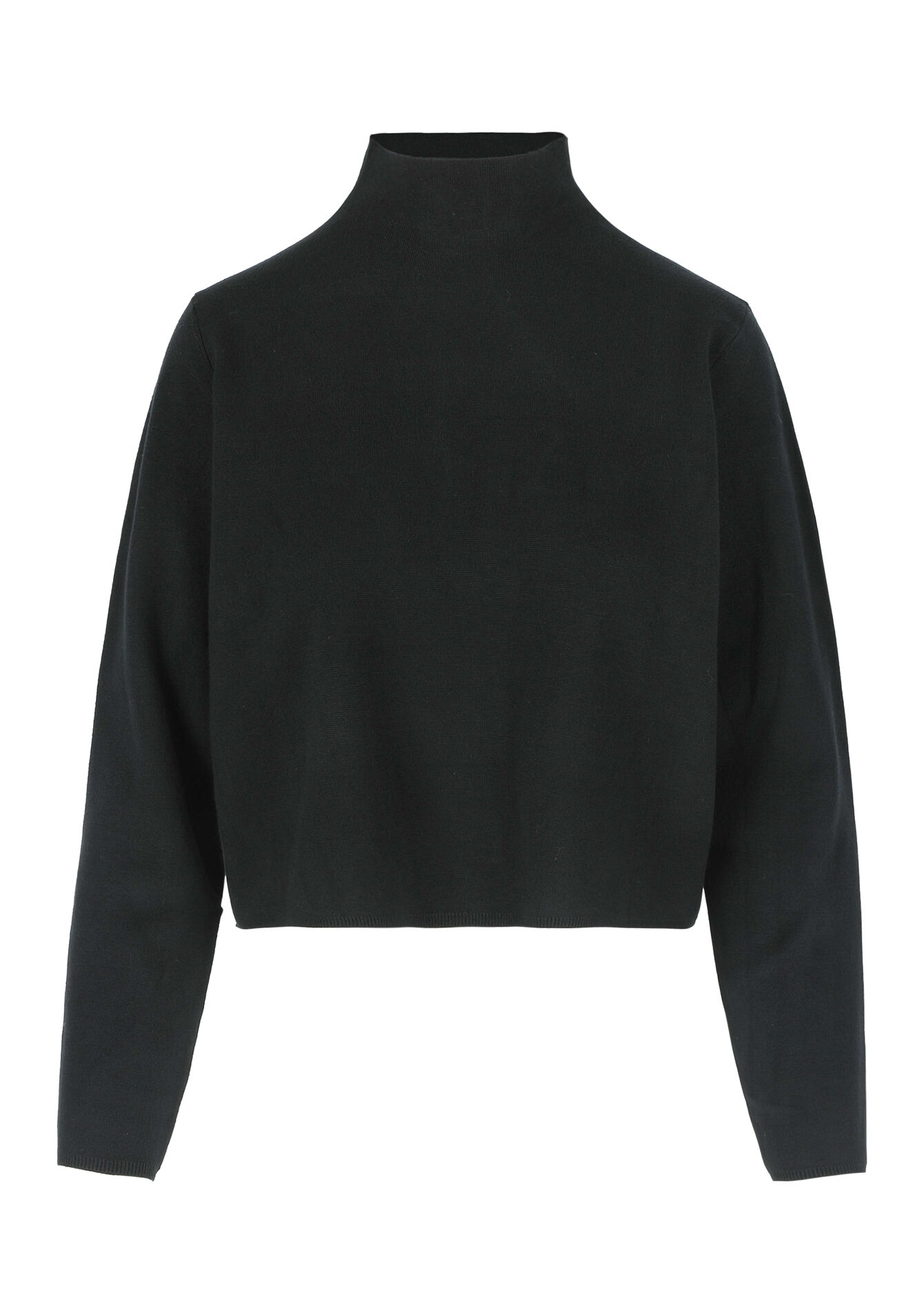 Trui met opstaande kraag, Trui met opstaande kraag - BLACK - 04006538_1119
