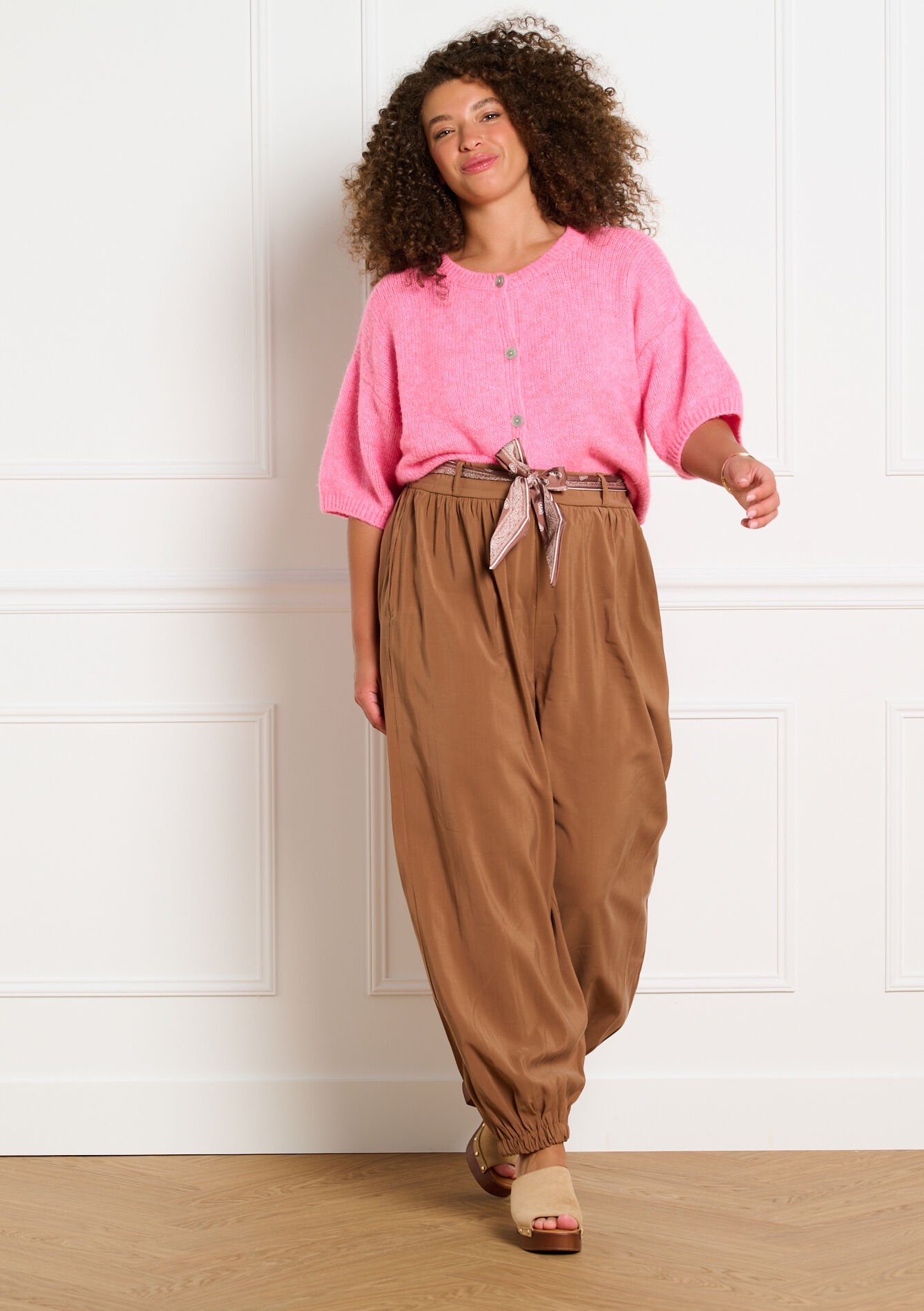 Soepele balloonbroek, Soepele balloonbroek - BROWN COFFEE - 06601133_3717