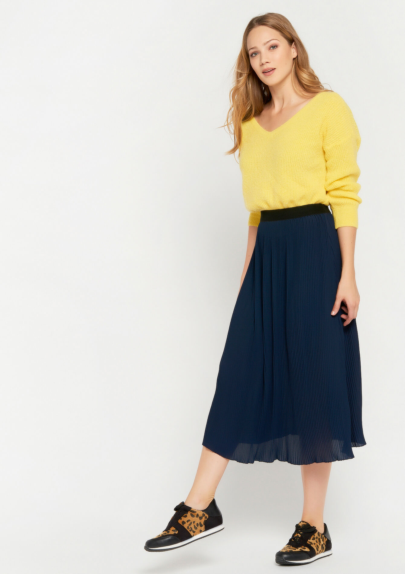 jupe simili cuir elastique