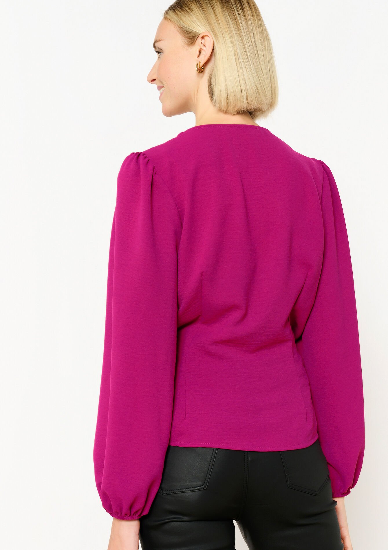 Blouse met overslag, Blouse met overslag - FRAMBOISE FADED - 05702694_5604