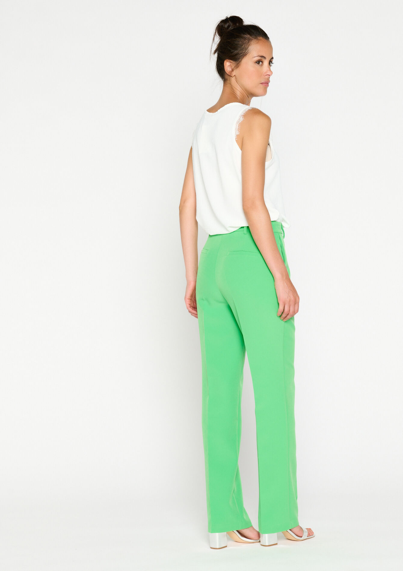 Suiting trousers, Suiting trousers - LIGHT GREEN PASTEL - 06100505_1822