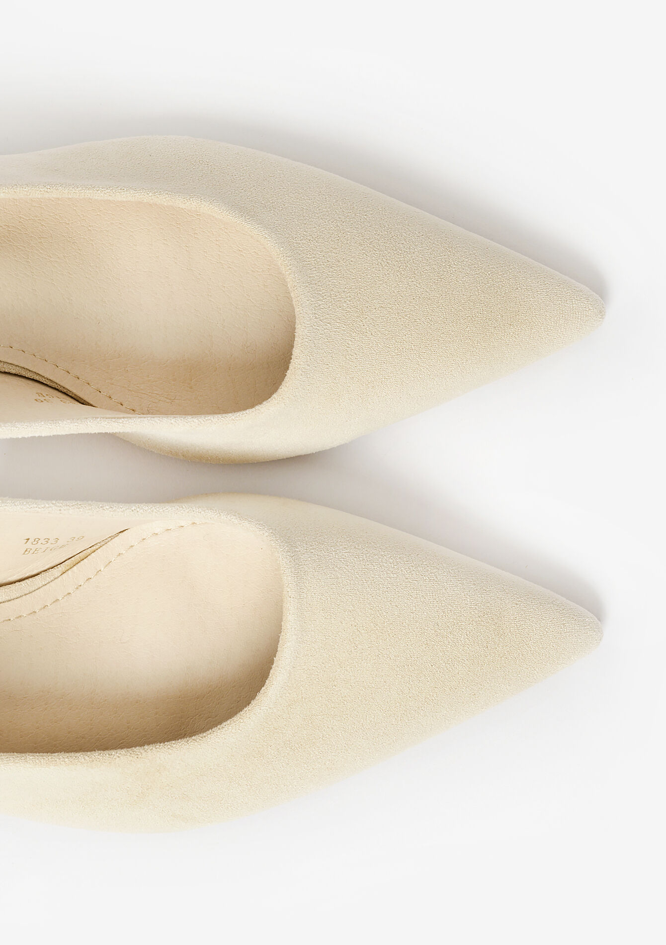 Suedine pumps, Suedine pumps - LT BEIGE - 13000795_2527