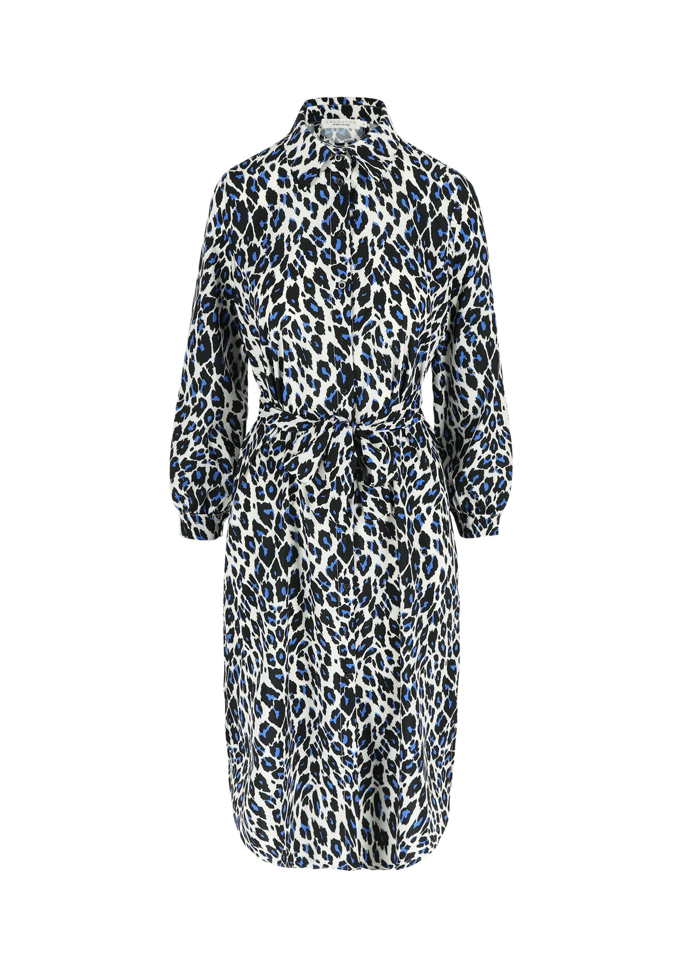 Hemdjurk met luipaardprint - BLUE COBALT - 08103500_2925