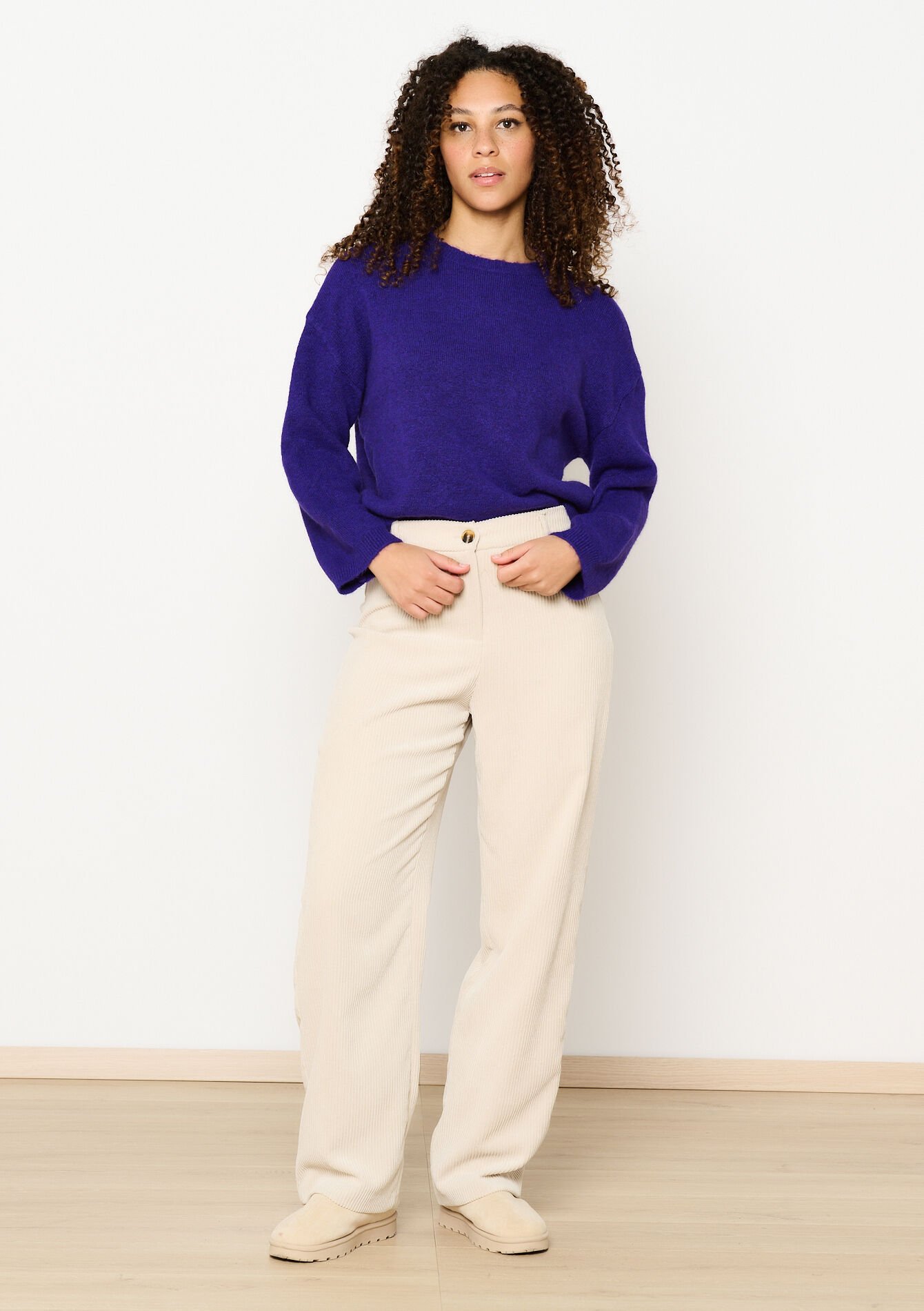 Trui met afhangende mouwen, Trui met afhangende mouwen - PURPLE - 04006775_5902