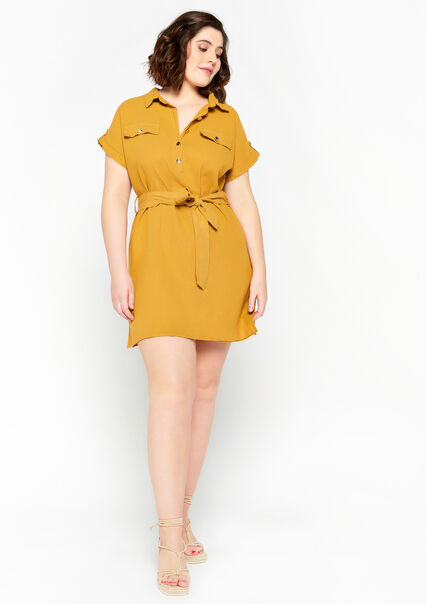 Robe-chemise - CURRY YELLOW - 08102916_1219