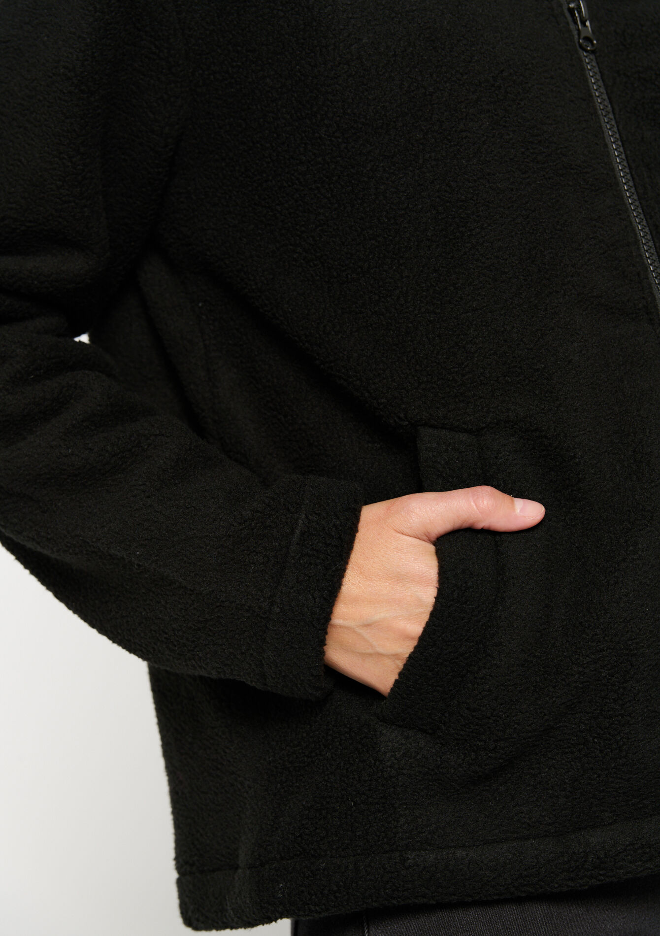 Jacket with zip - BLACK - 15100218_1119