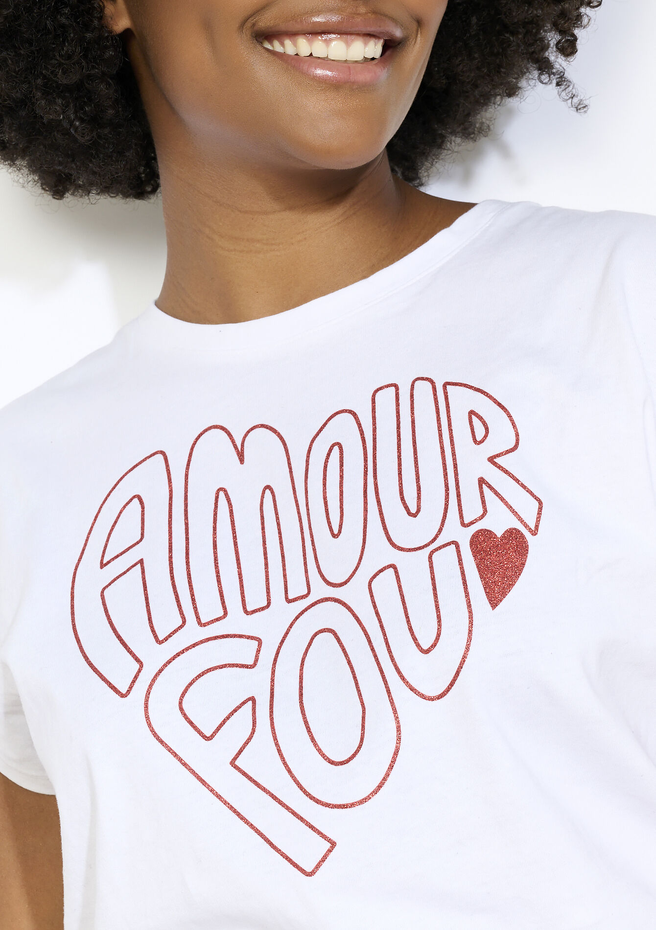 T-shirt Amour Fou, T-shirt Amour Fou - OPTICAL WHITE - 02301737
