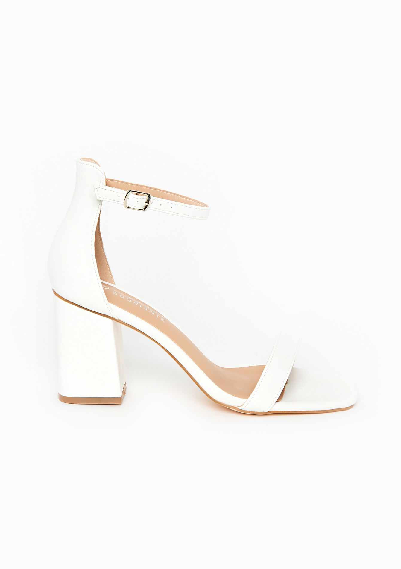 Sandales à talon carré, Sandales à talon carré - OPTICAL WHITE - 13000653_1019