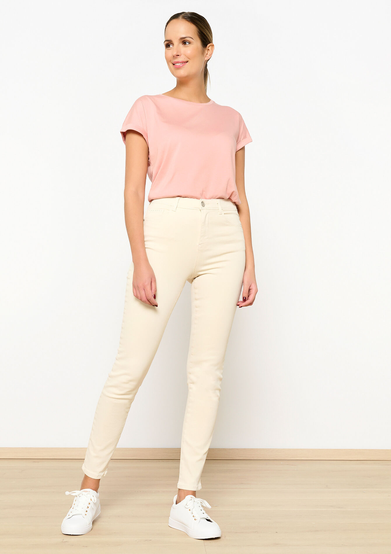 Slim-fit trousers, Slim-fit trousers - LT BEIGE - 06004470_2527