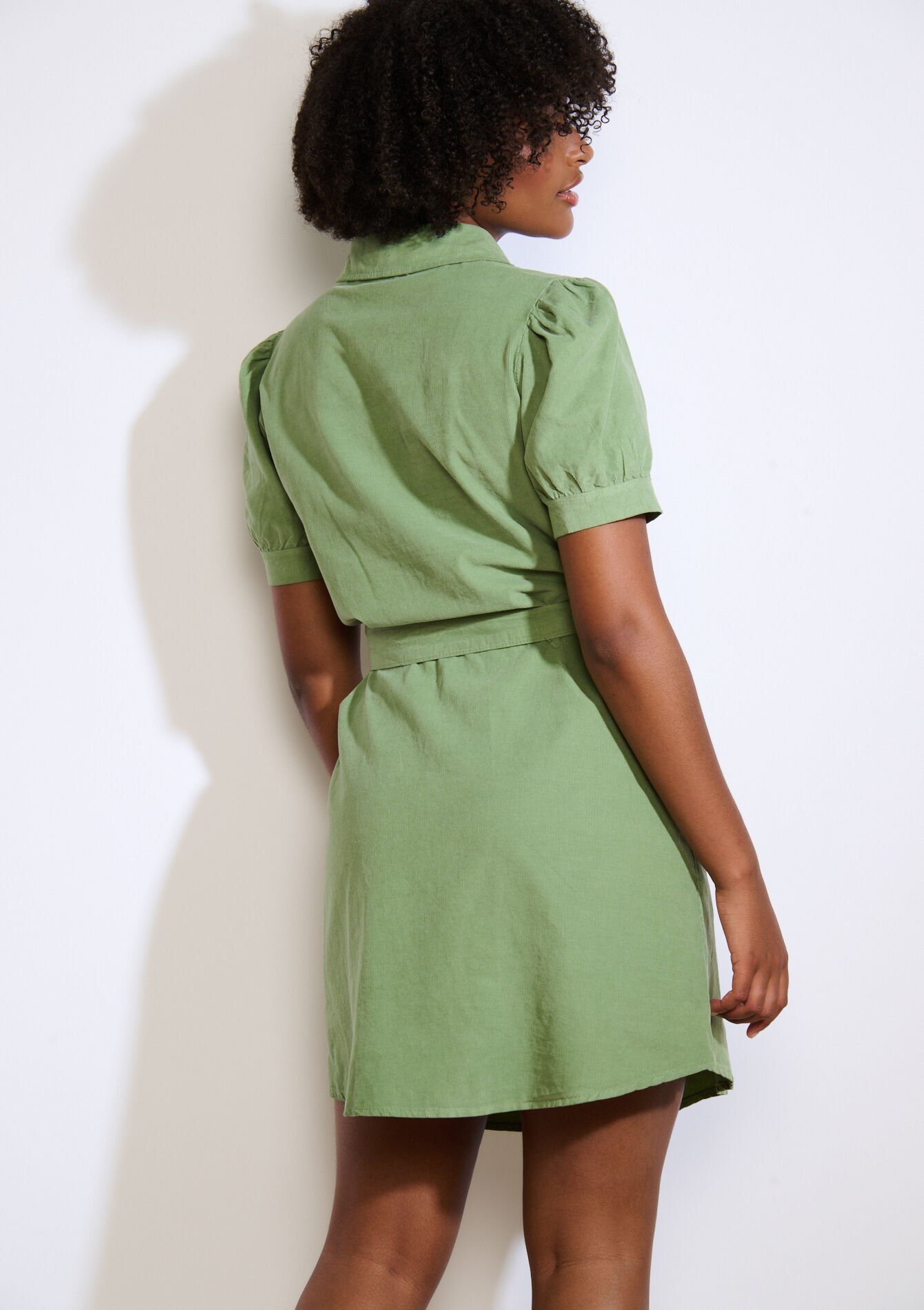 Overhemdjurk Met Ceintuur, Overhemdjurk Met Ceintuur - LIGHT GREEN PASTEL - 08104253_1822