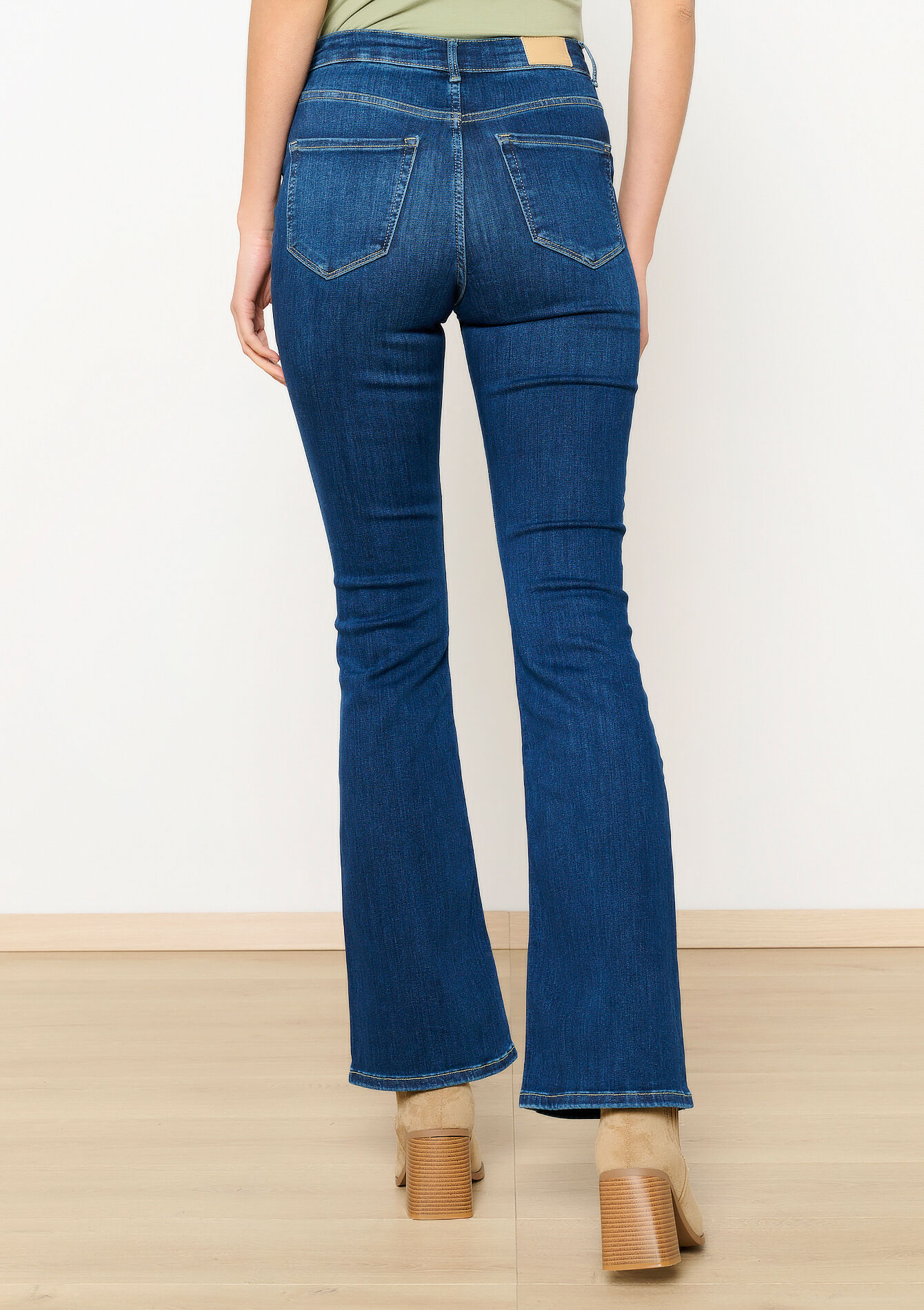 Jean bootcut taille haute, Jean bootcut taille haute - DARK BLUE - 22000559_0501