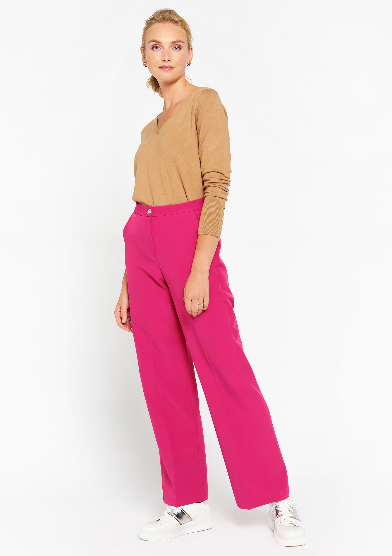 Suiting trousers, Suiting trousers - FUCHSIA - 06100561_5626