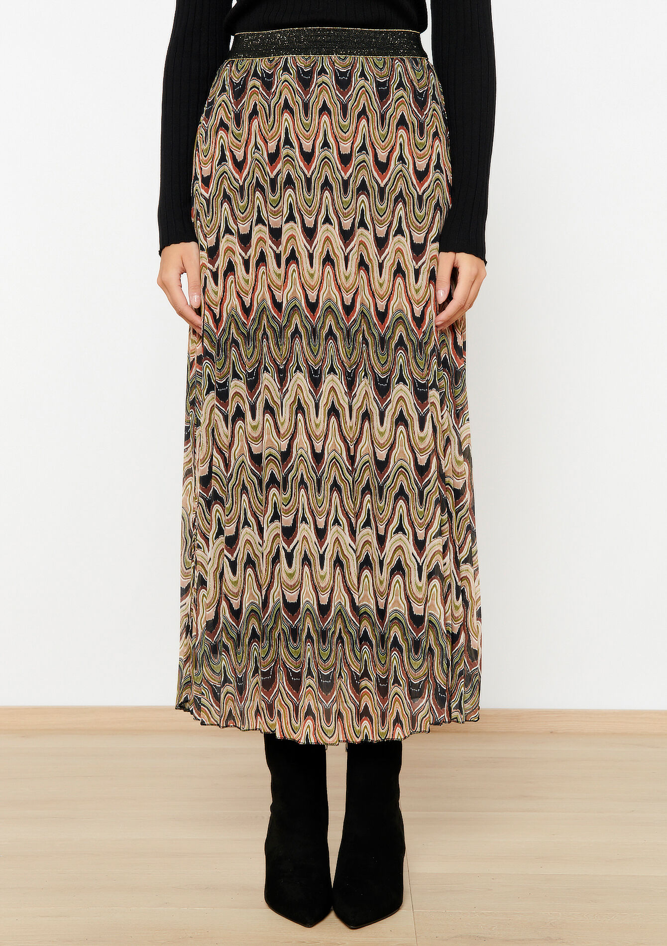 Maxirok in voile, Maxirok in voile - GREEN MOSS - 07101184_4504