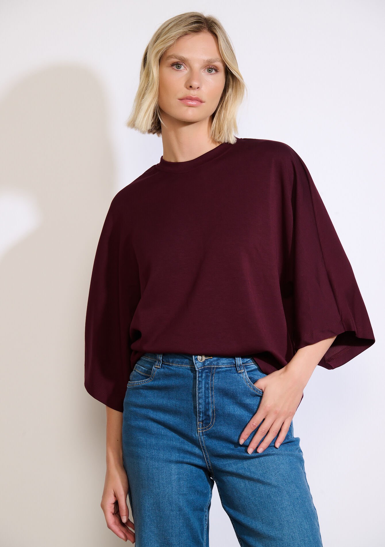 Sweater met wijde mouwen, Sweater met wijde mouwen, , back