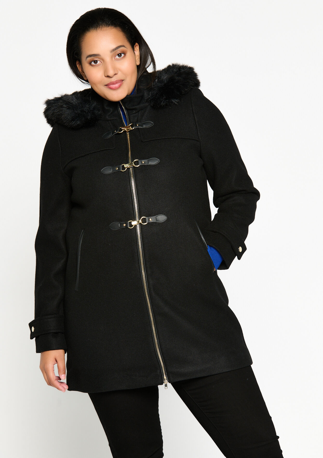 Manteau avec capuche - BLACK - 1044867